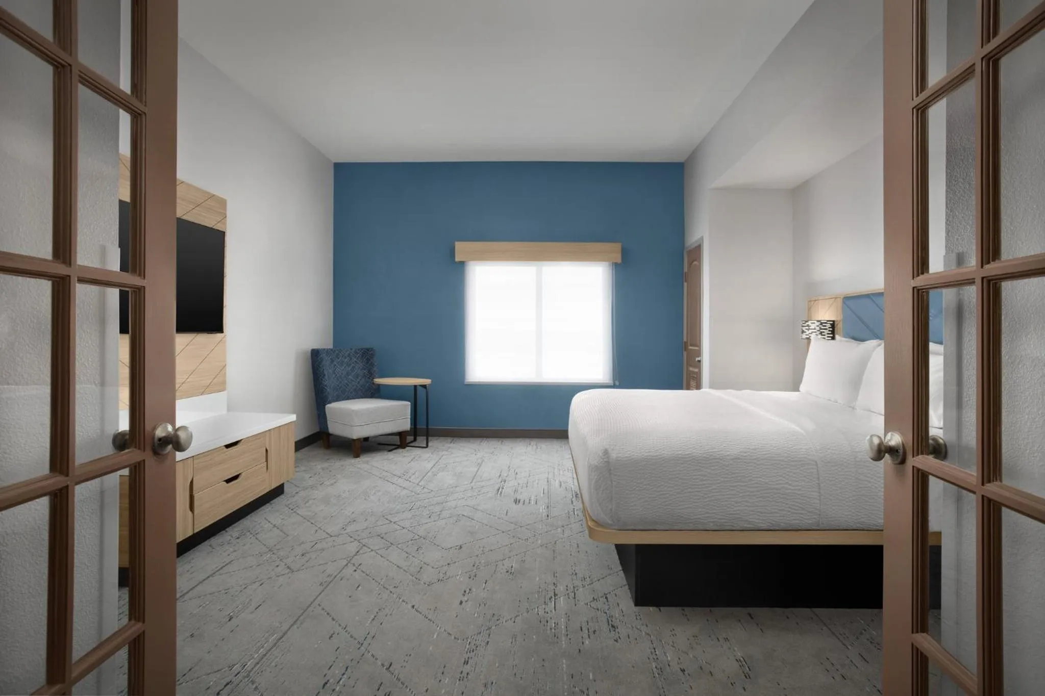 Photo of the whole room, Bed in Holiday Inn Express Hotel & Suites DFW West - Hurst by IHG