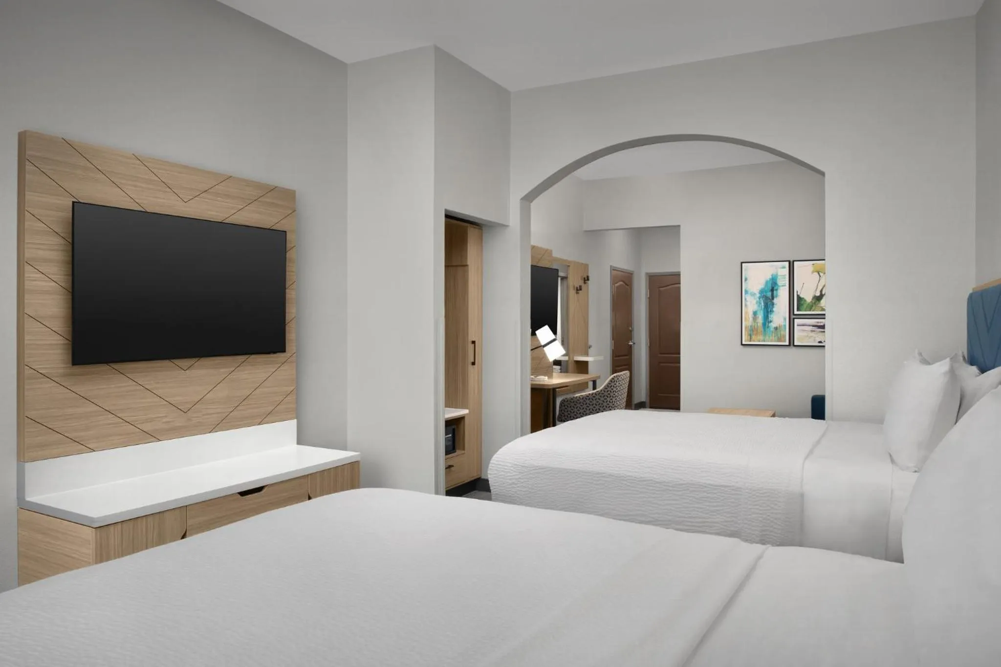 Photo of the whole room, Bed in Holiday Inn Express Hotel & Suites DFW West - Hurst by IHG