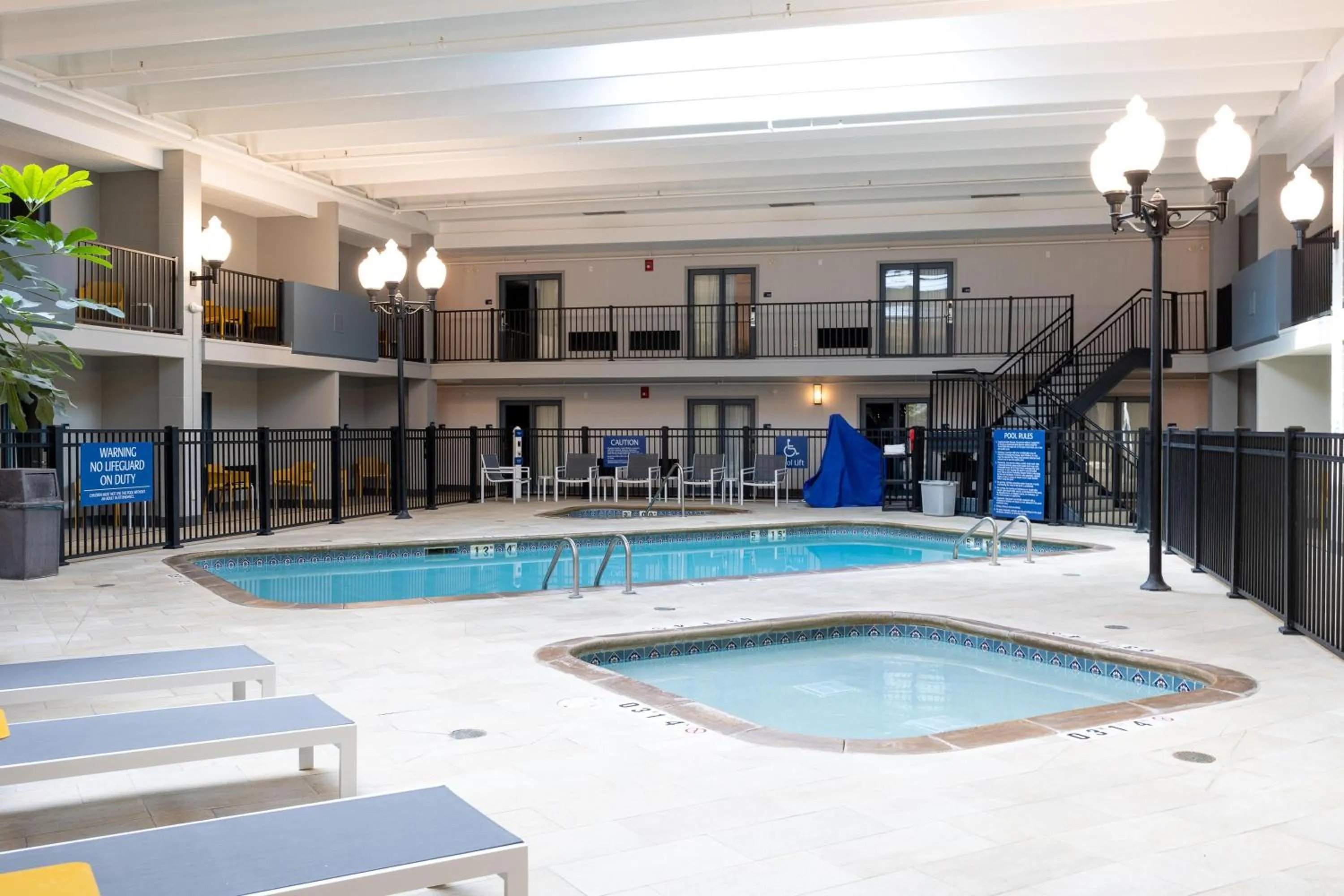 Pool view in DoubleTree by Hilton Austin, MN