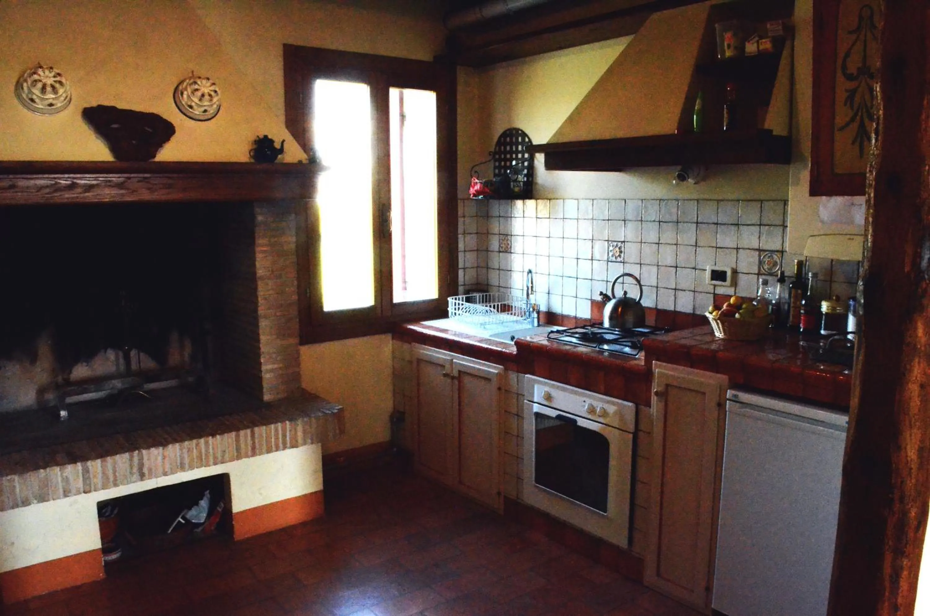 Kitchen or kitchenette in agriturismo Cà Roer