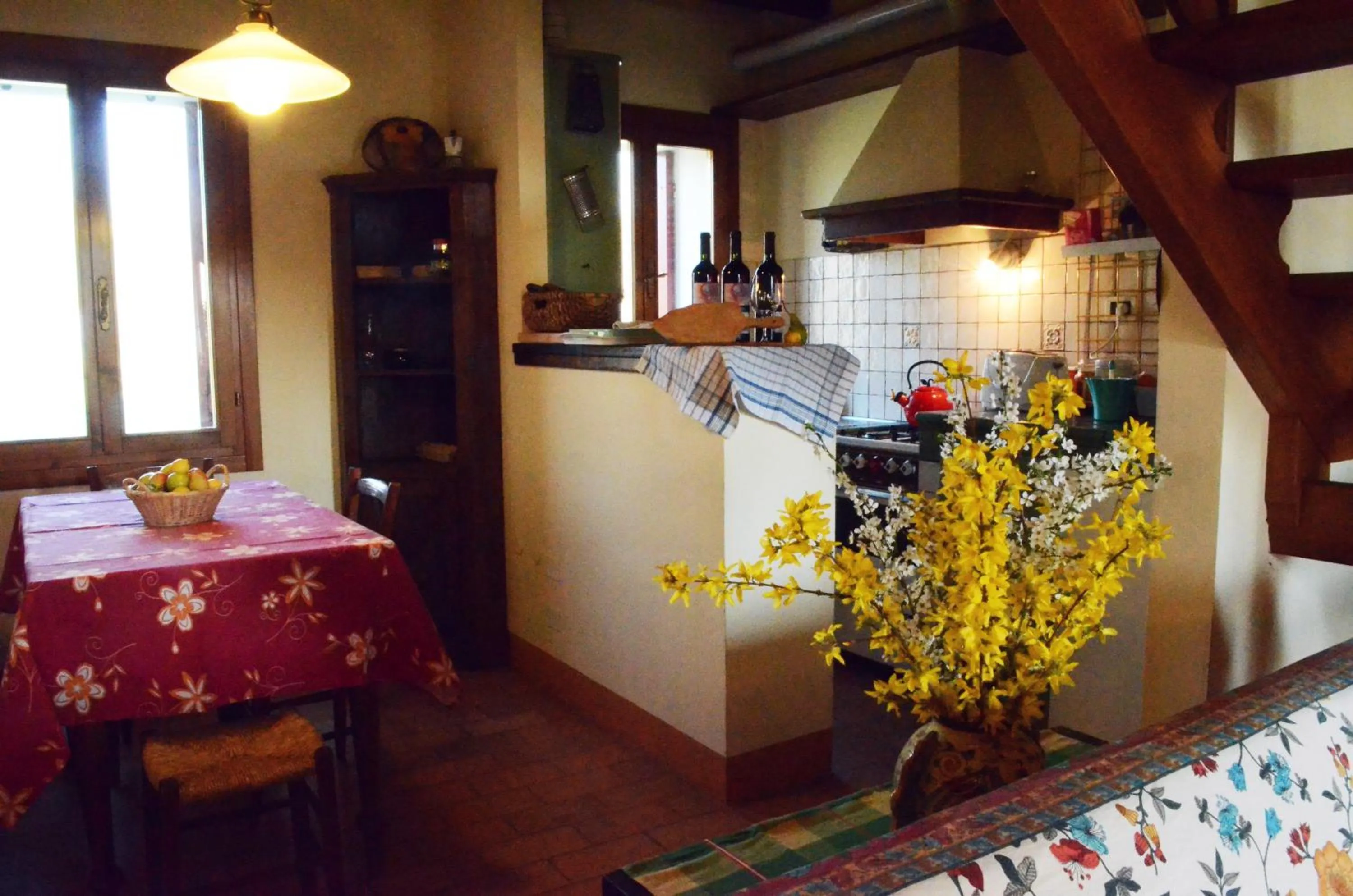 Kitchen or kitchenette in agriturismo Cà Roer