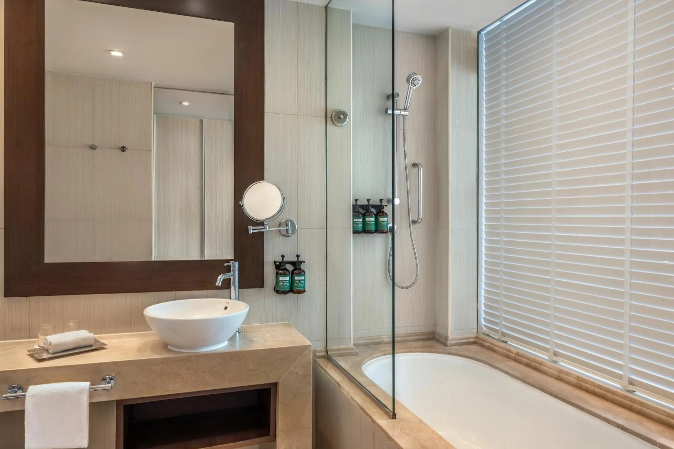 Bathroom in Crowne Plaza Yas Island by IHG