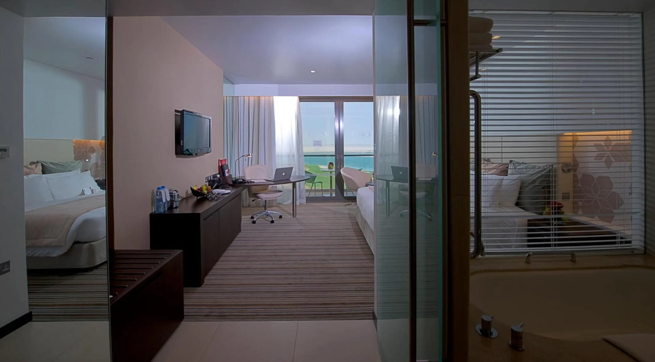 Photo of the whole room, Bed in Crowne Plaza Yas Island by IHG