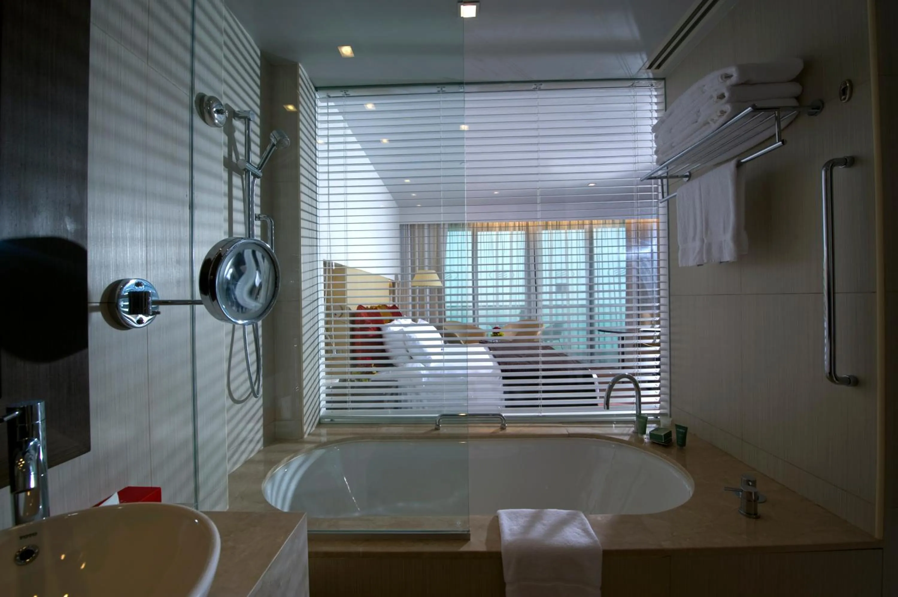 Standard King Room with Balcony and Sea View in Crowne Plaza Yas Island by IHG