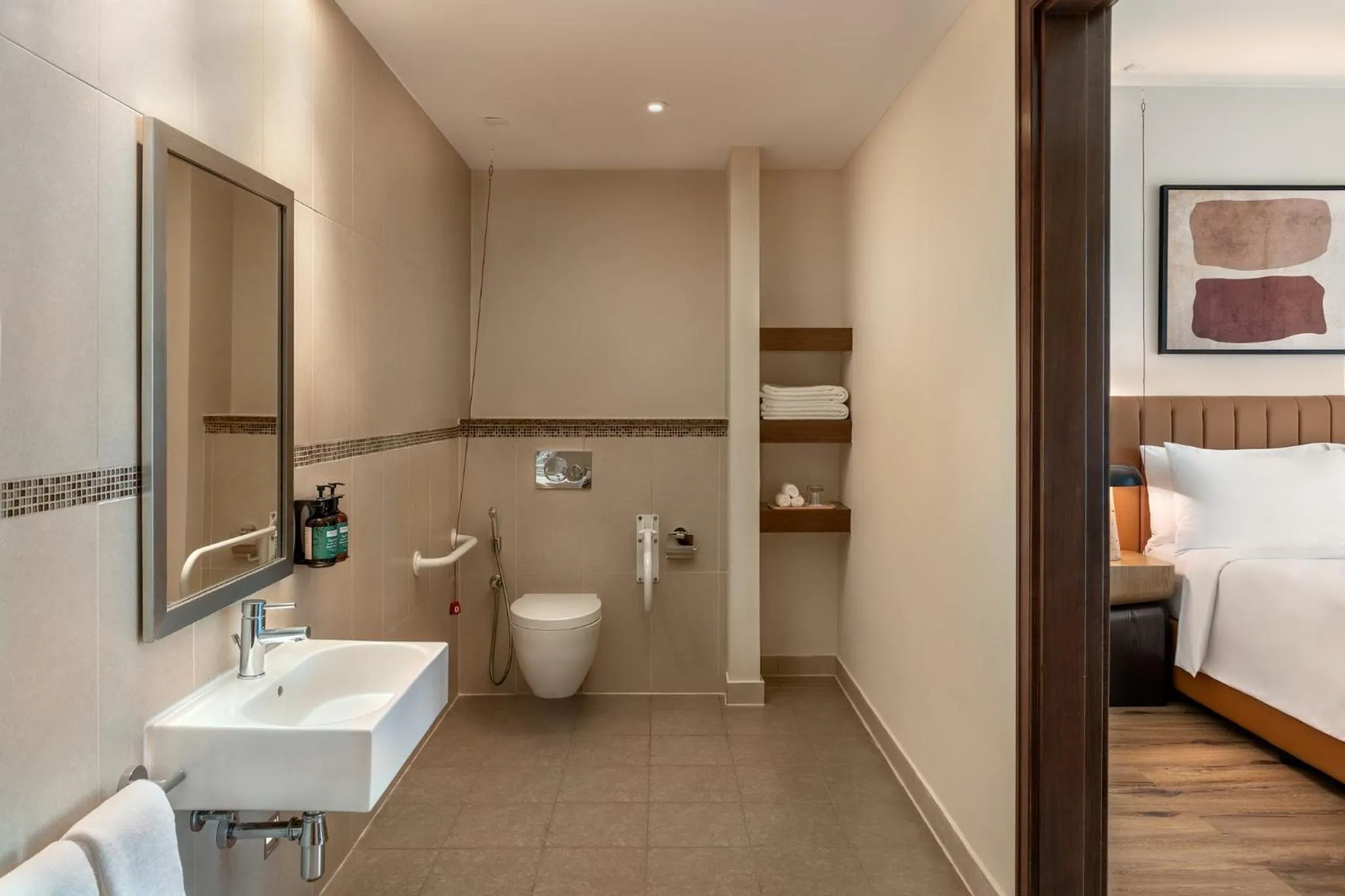 Photo of the whole room, Bed in Staybridge Suites Yas Island Abu Dhabi by IHG