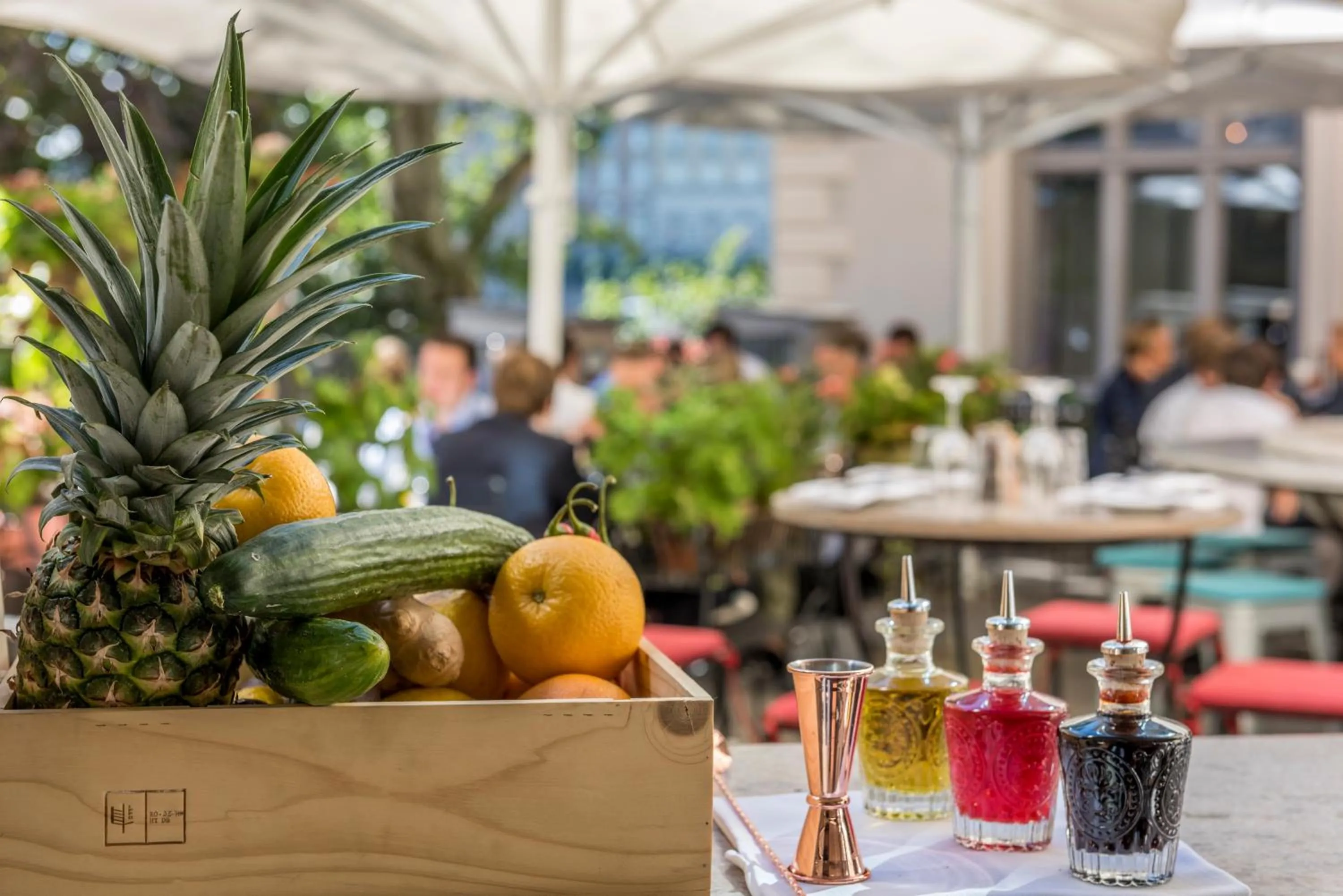 Patio in Lydmar Hotel