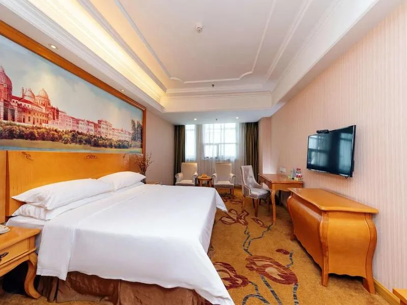Bed in Vienna International Hotel Zhuzhou Railway Station Central Plaza