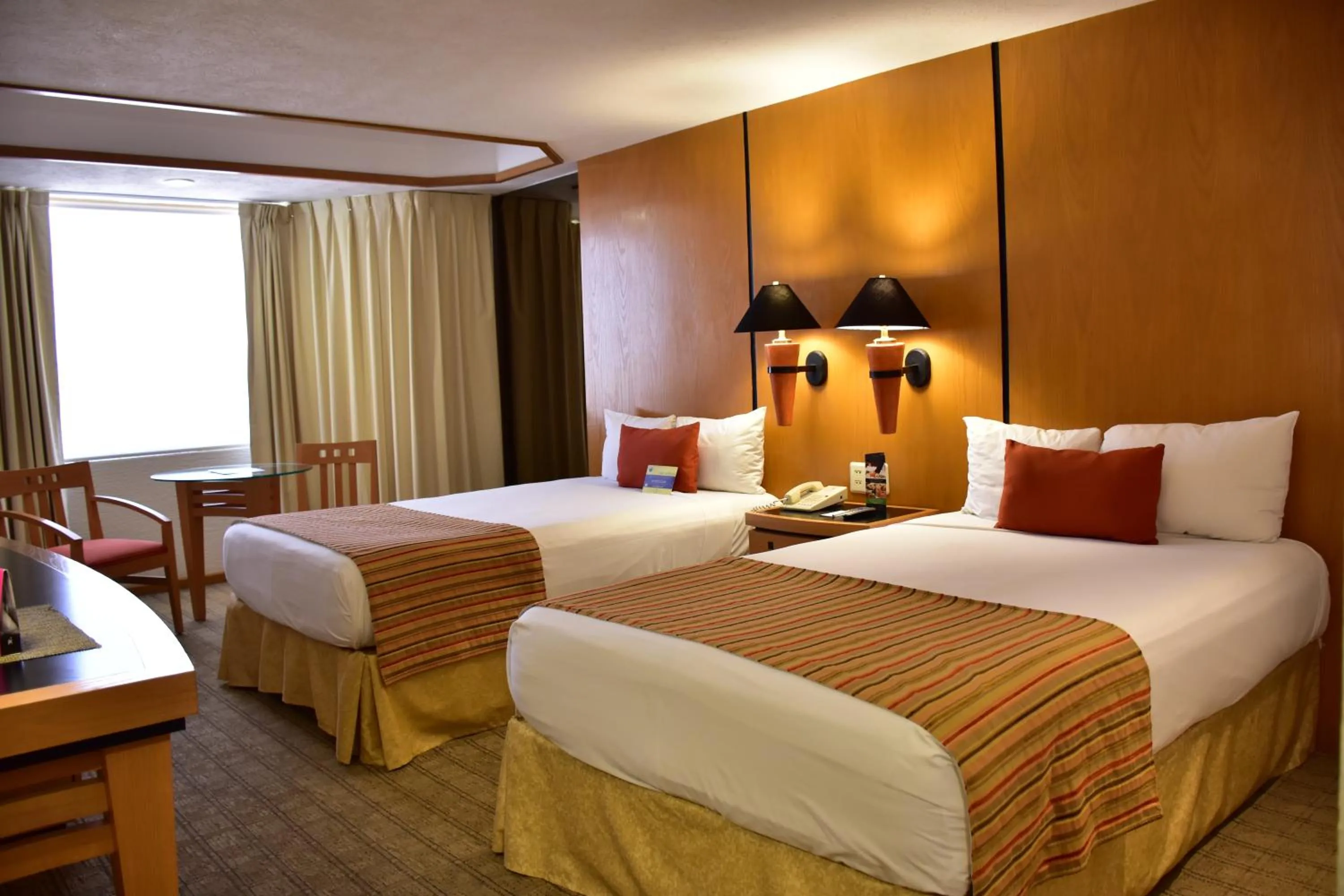 Decorative detail, Bed in Hotel Guadalajara Plaza Ejecutivo