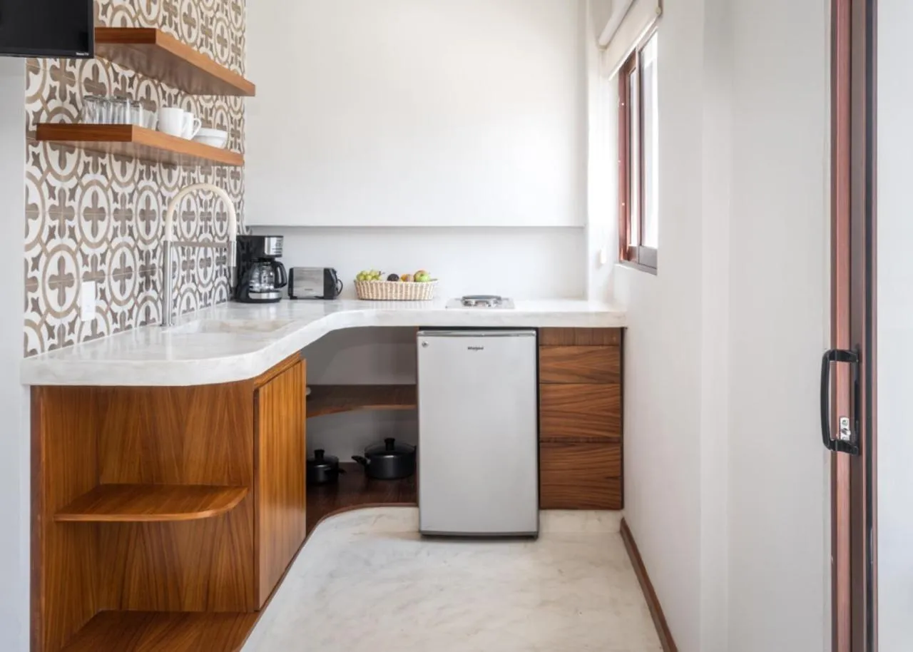 Kitchen or kitchenette in Hotel Eloisa