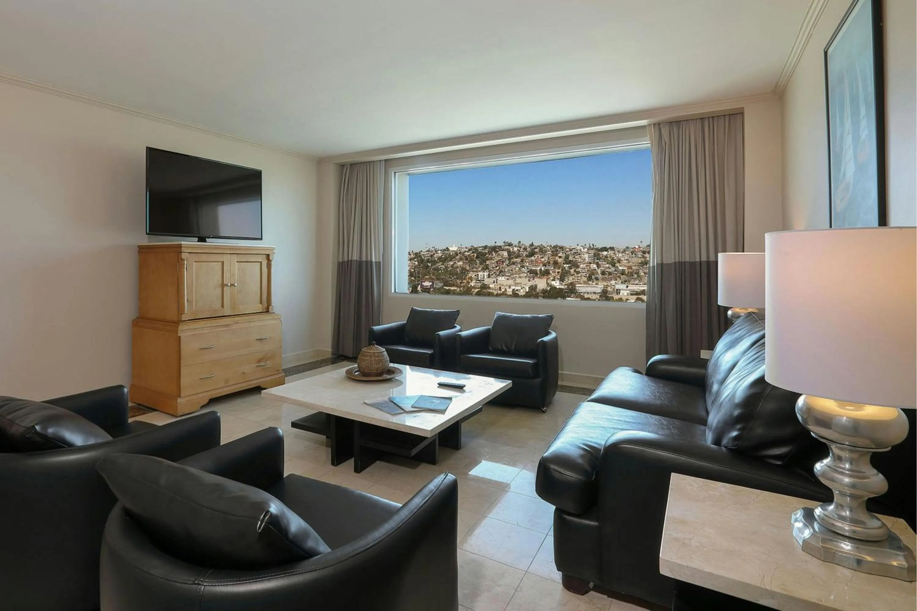 Living room in Marriott Tijuana Hotel