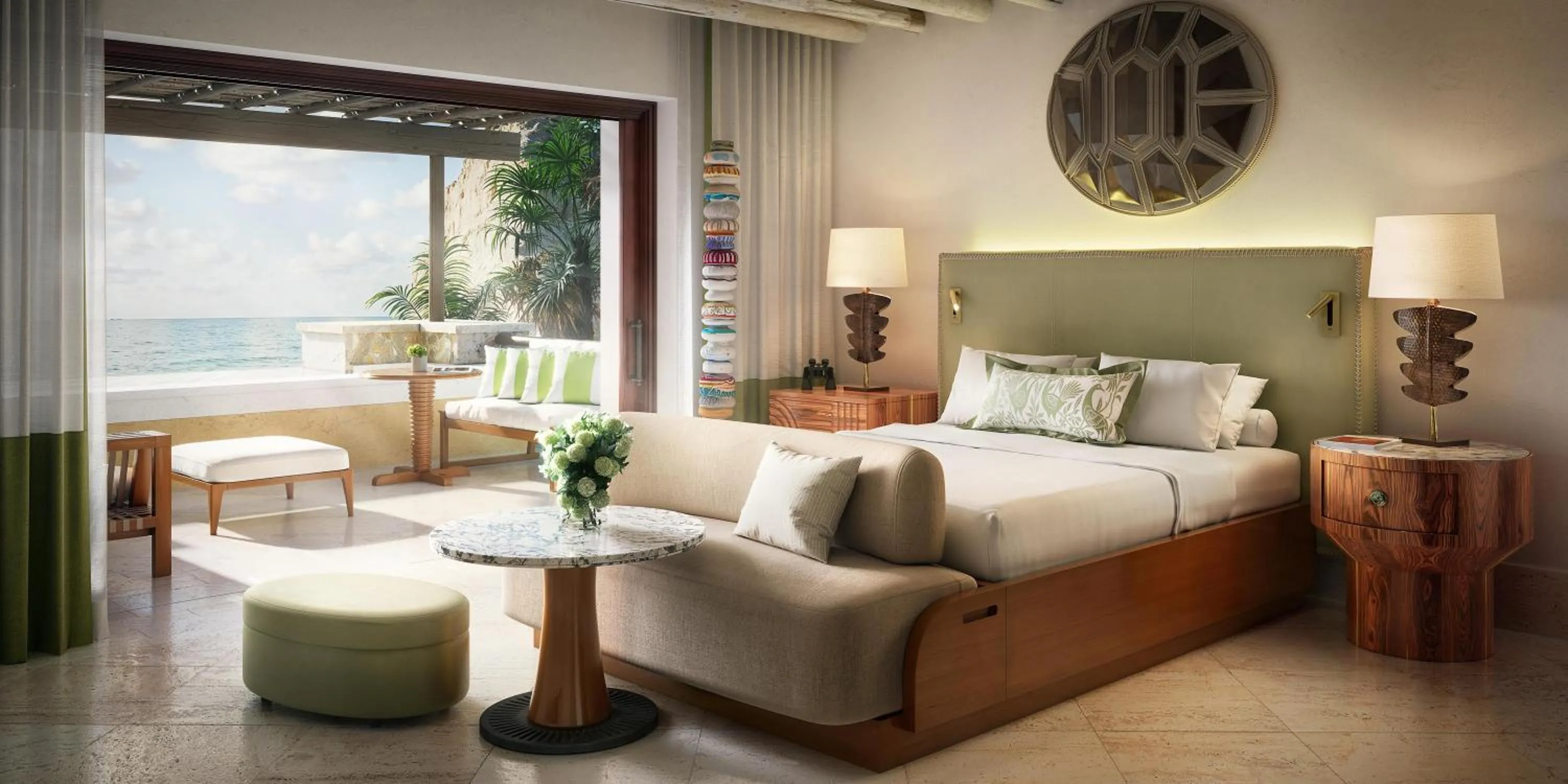 Bed in Waldorf Astoria Los Cabos Pedregal