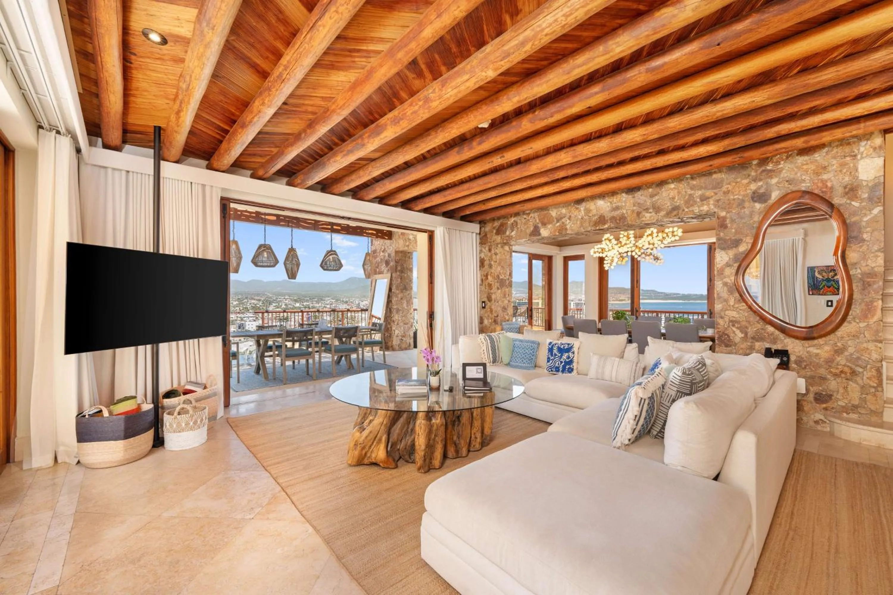 Living room in Waldorf Astoria Los Cabos Pedregal