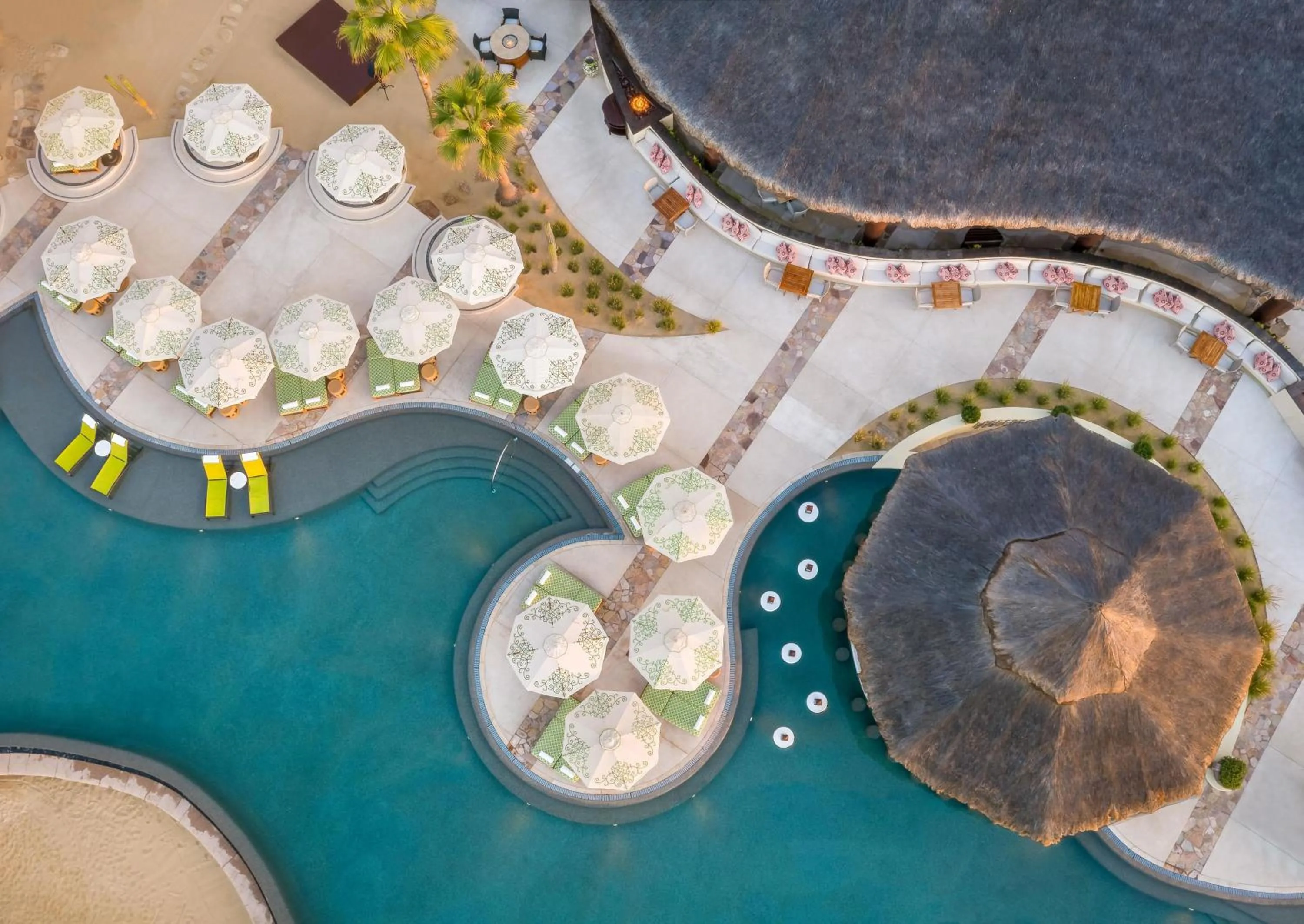 Pool view in Waldorf Astoria Los Cabos Pedregal