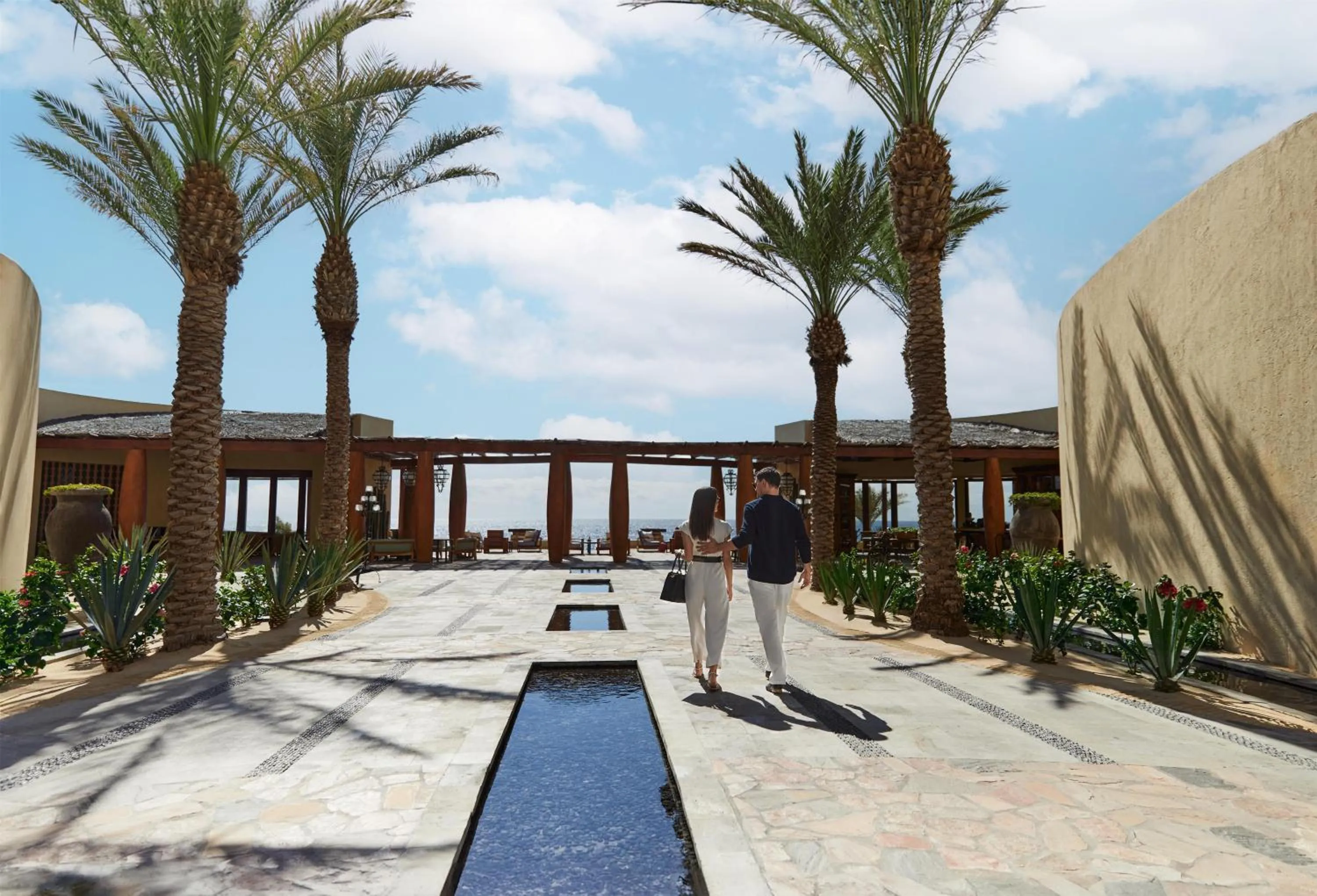 Inner courtyard view in Waldorf Astoria Los Cabos Pedregal