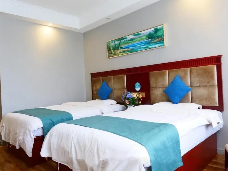 Bed in GreenTree Inn PingLiang JingNing Bus Station Business Hotel