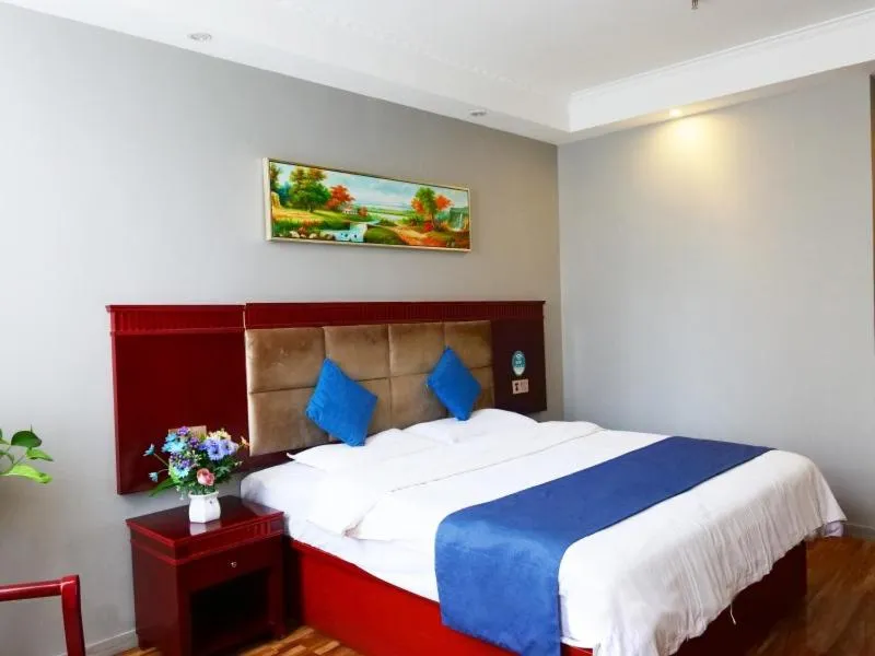 Bed in GreenTree Inn PingLiang JingNing Bus Station Business Hotel