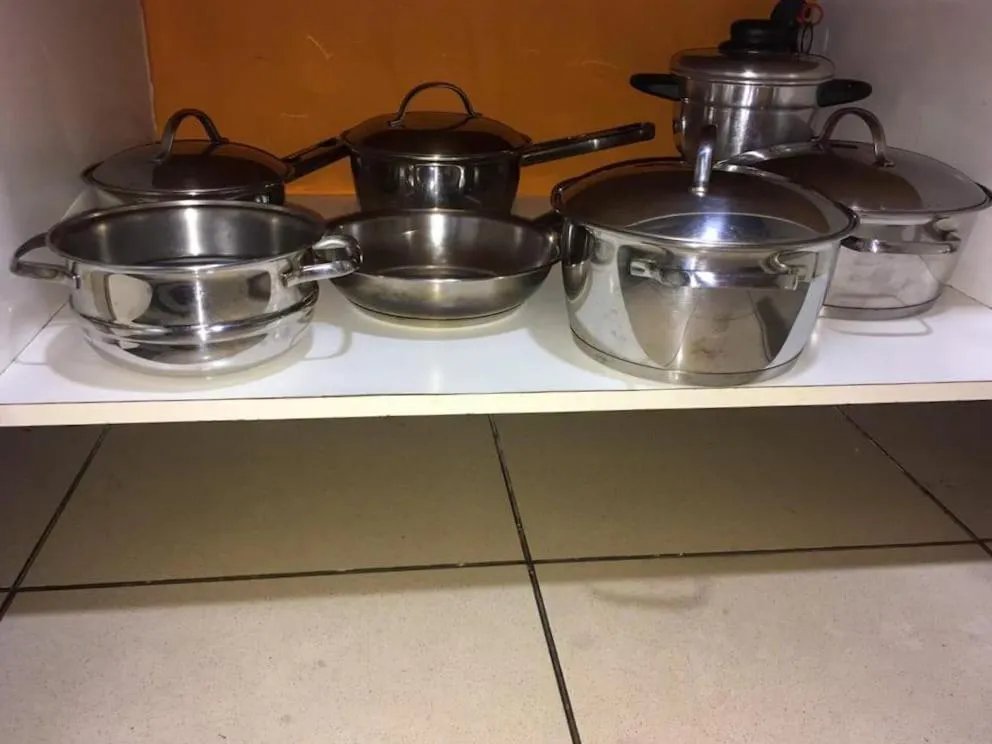 Kitchen or kitchenette in Apartamento Em Andar Alto com Vista Mar Meireles