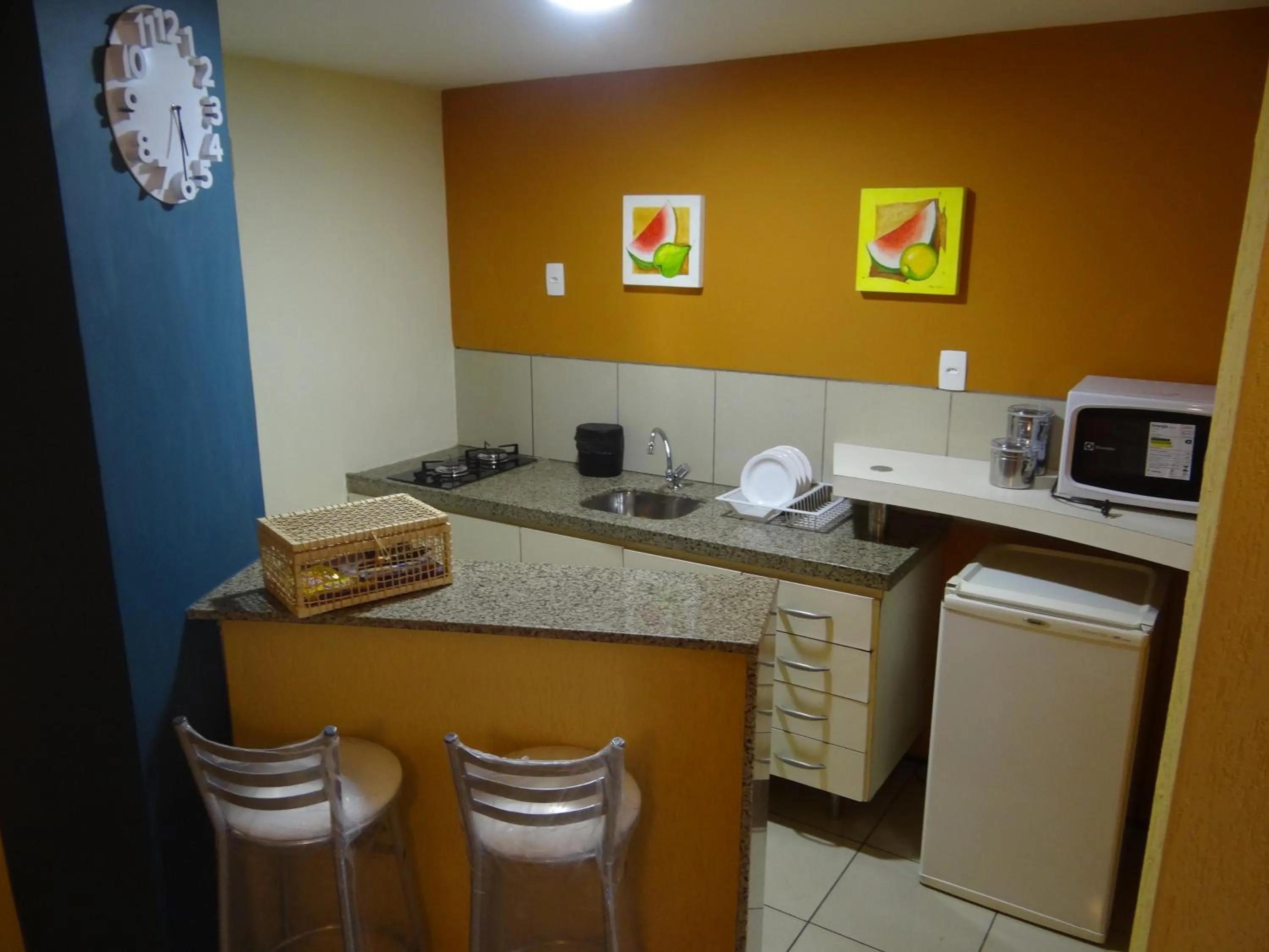 Communal kitchen in Apartamento Em Andar Alto com Vista Mar Meireles