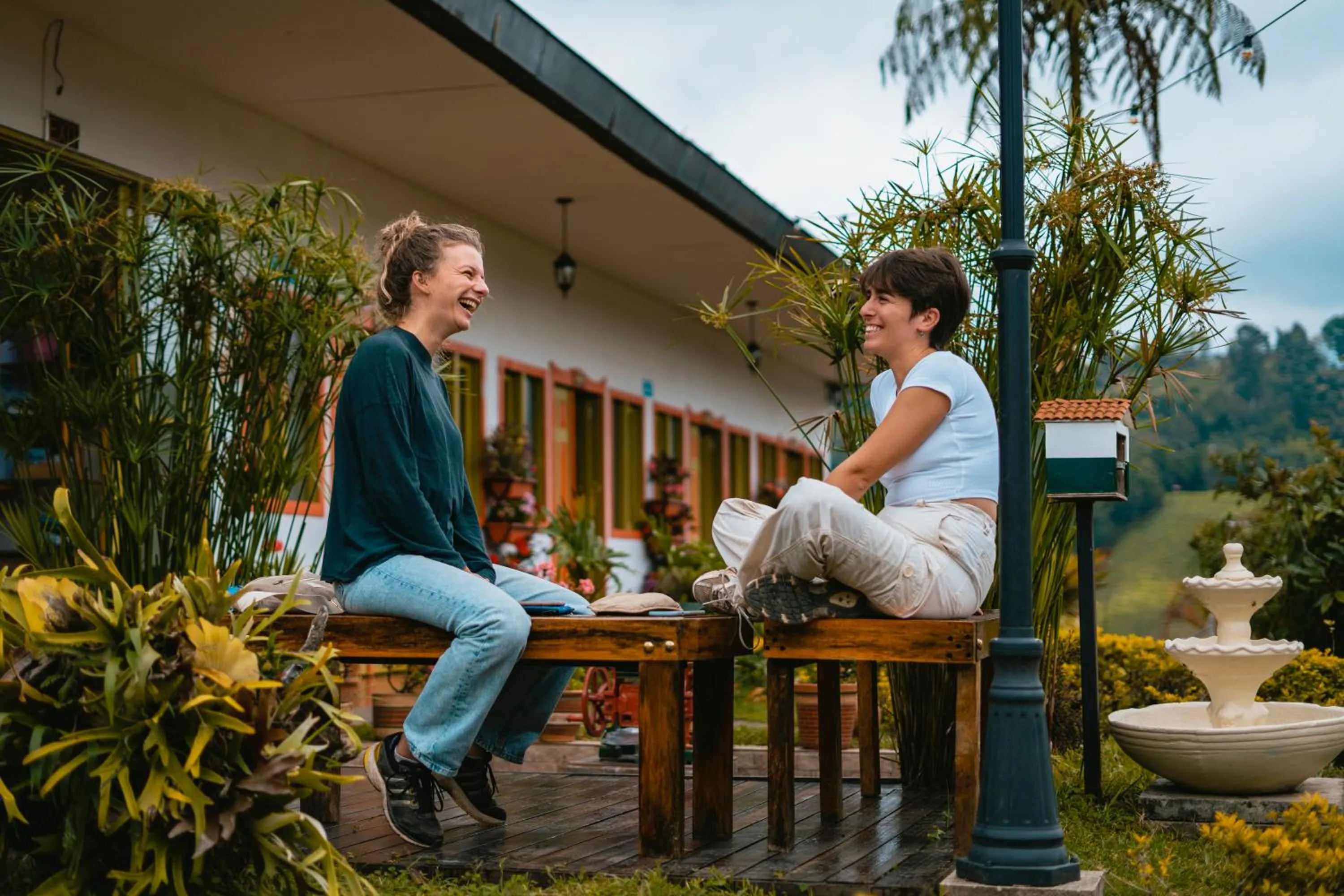 Patio in Viajero Salento Hostel