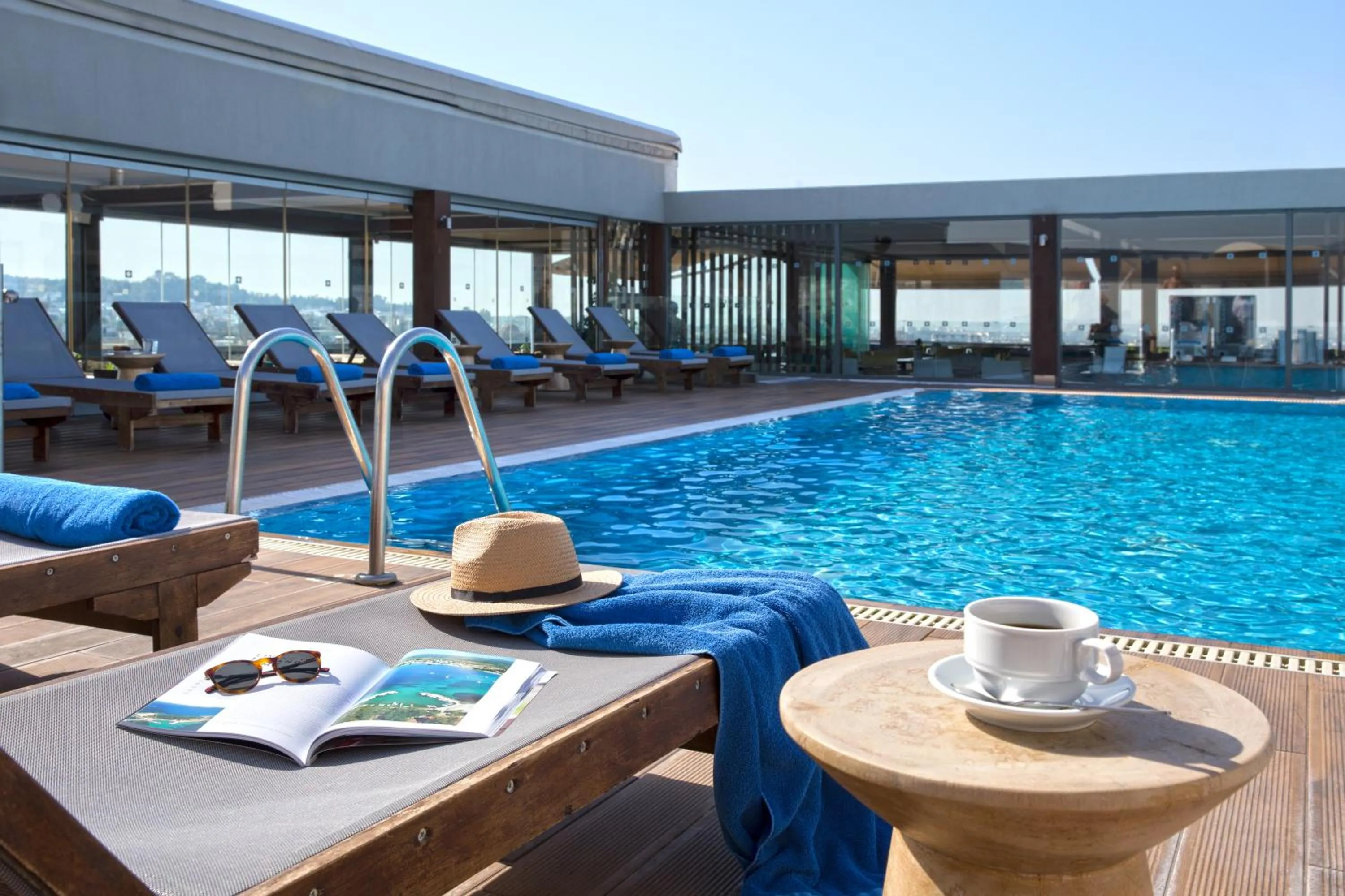 Pool view in Zeus Wyndham Grand Athens
