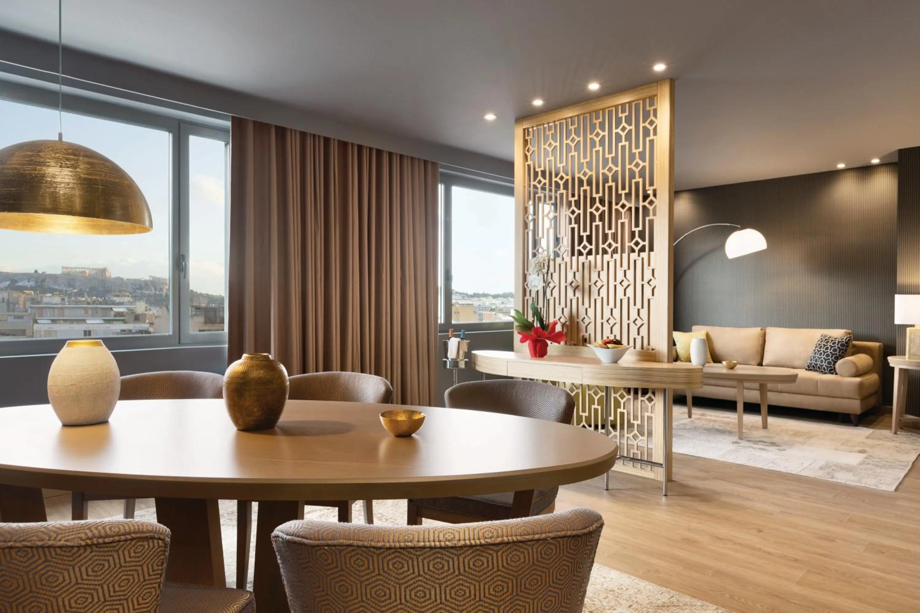 Living room in Zeus Wyndham Grand Athens