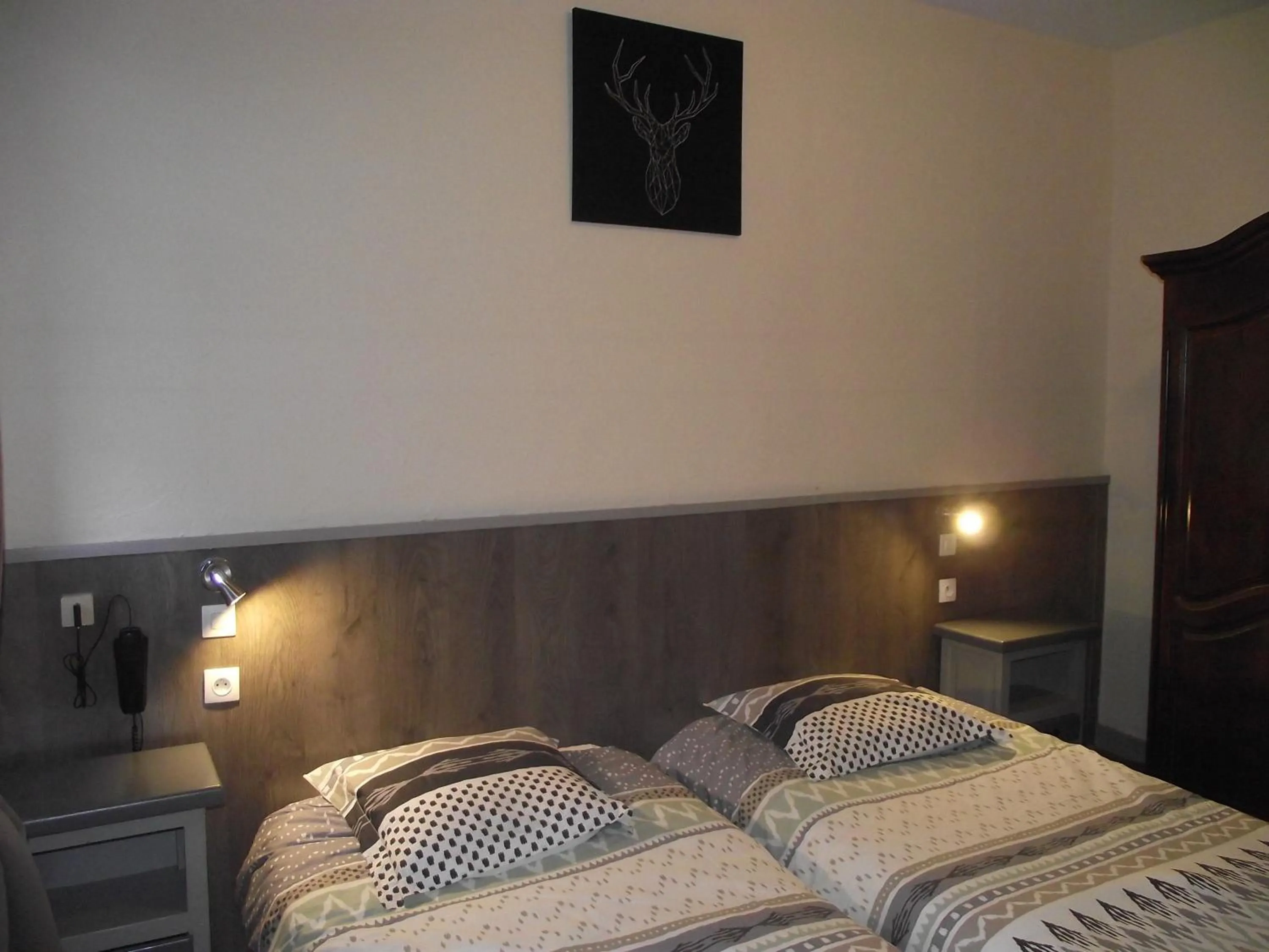 Bed in Hotel Valérie