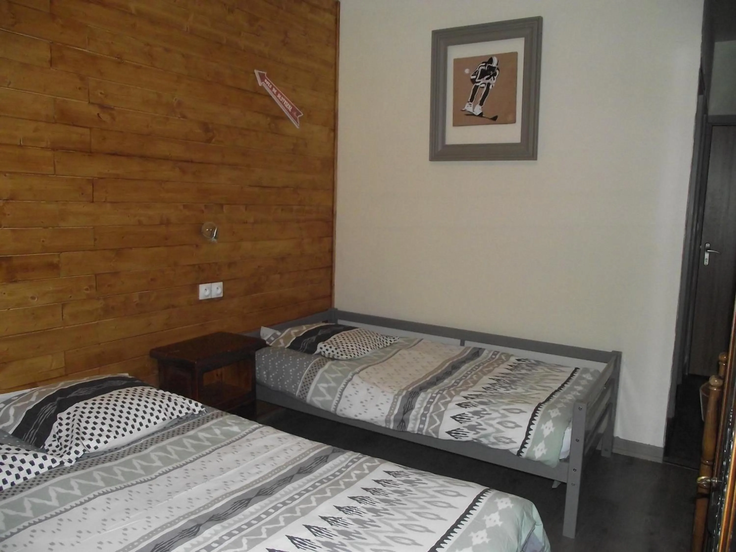 Bed in Hotel Valérie