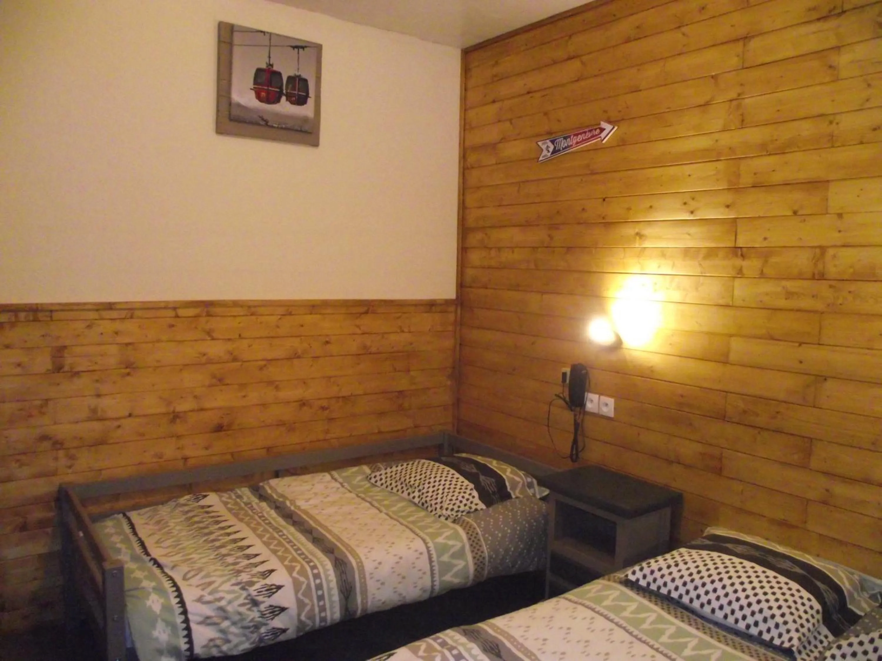 Bed in Hotel Valérie