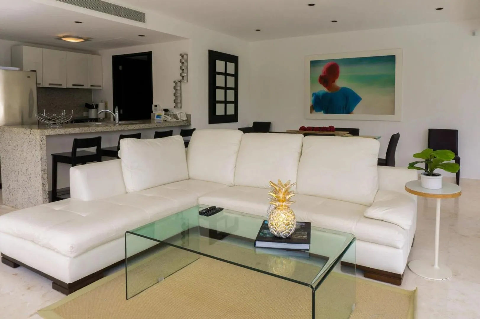 Living room in The Elements Oceanfront & Beachside Condo Hotel