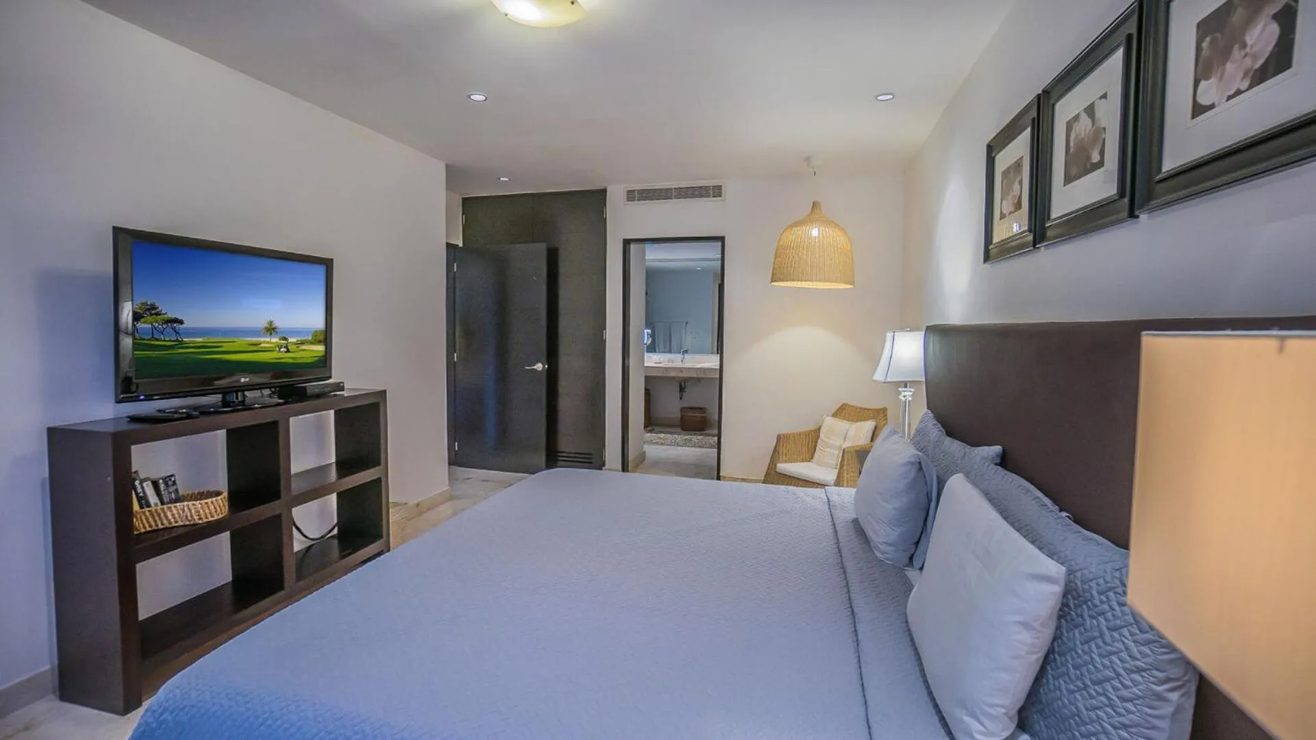 Bed in The Elements Oceanfront & Beachside Condo Hotel