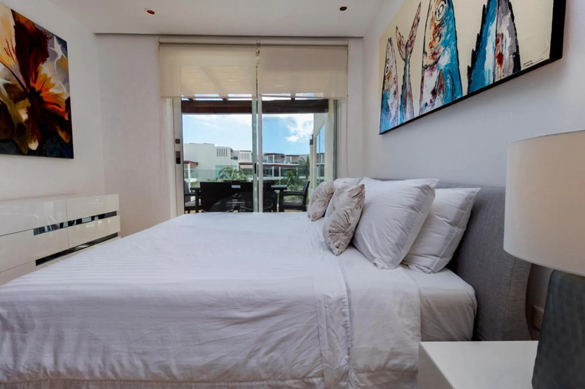 Bedroom, Bed in The Elements Oceanfront & Beachside Condo Hotel