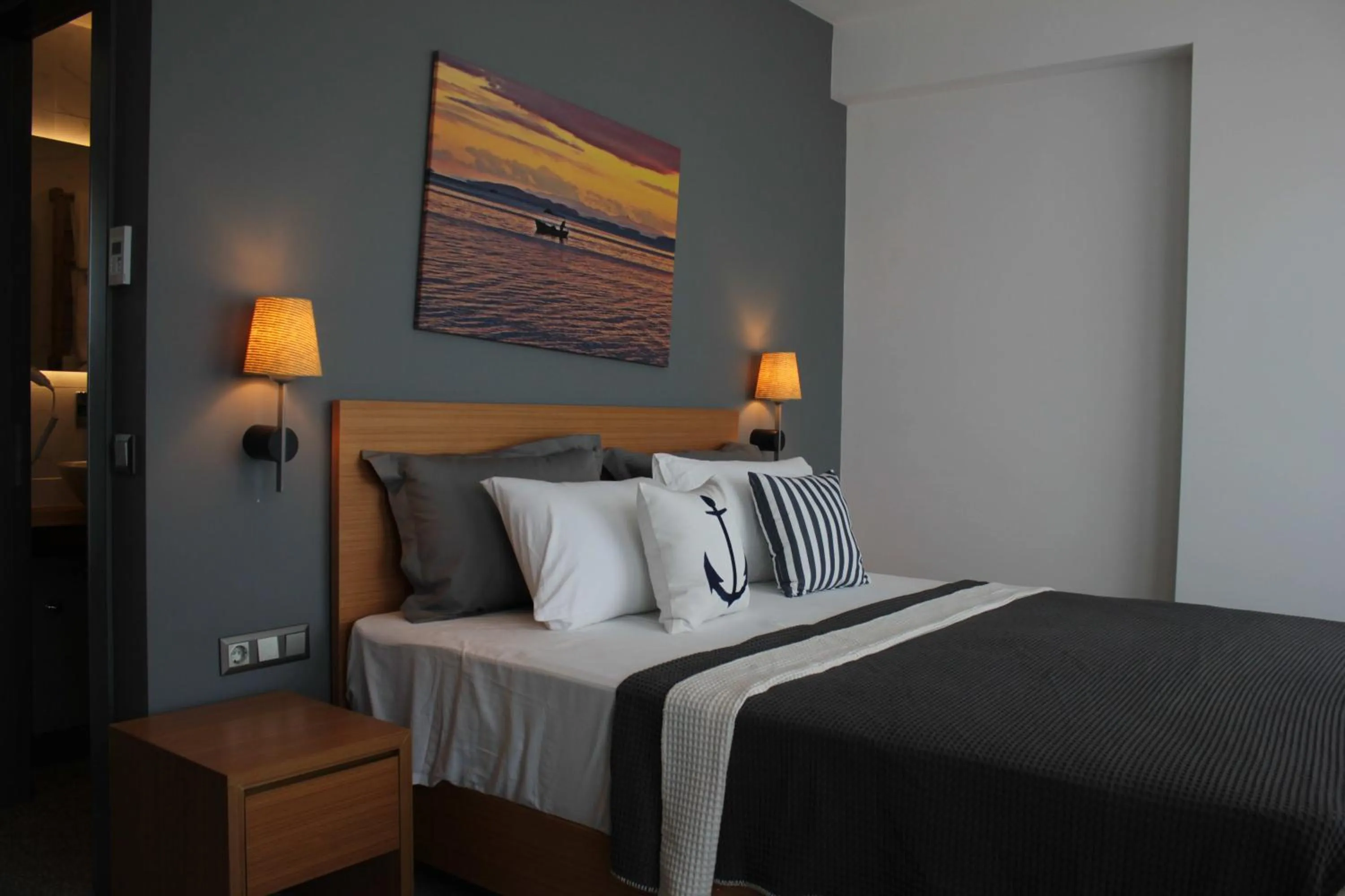 Decorative detail, Bed in Port Marina Hotel