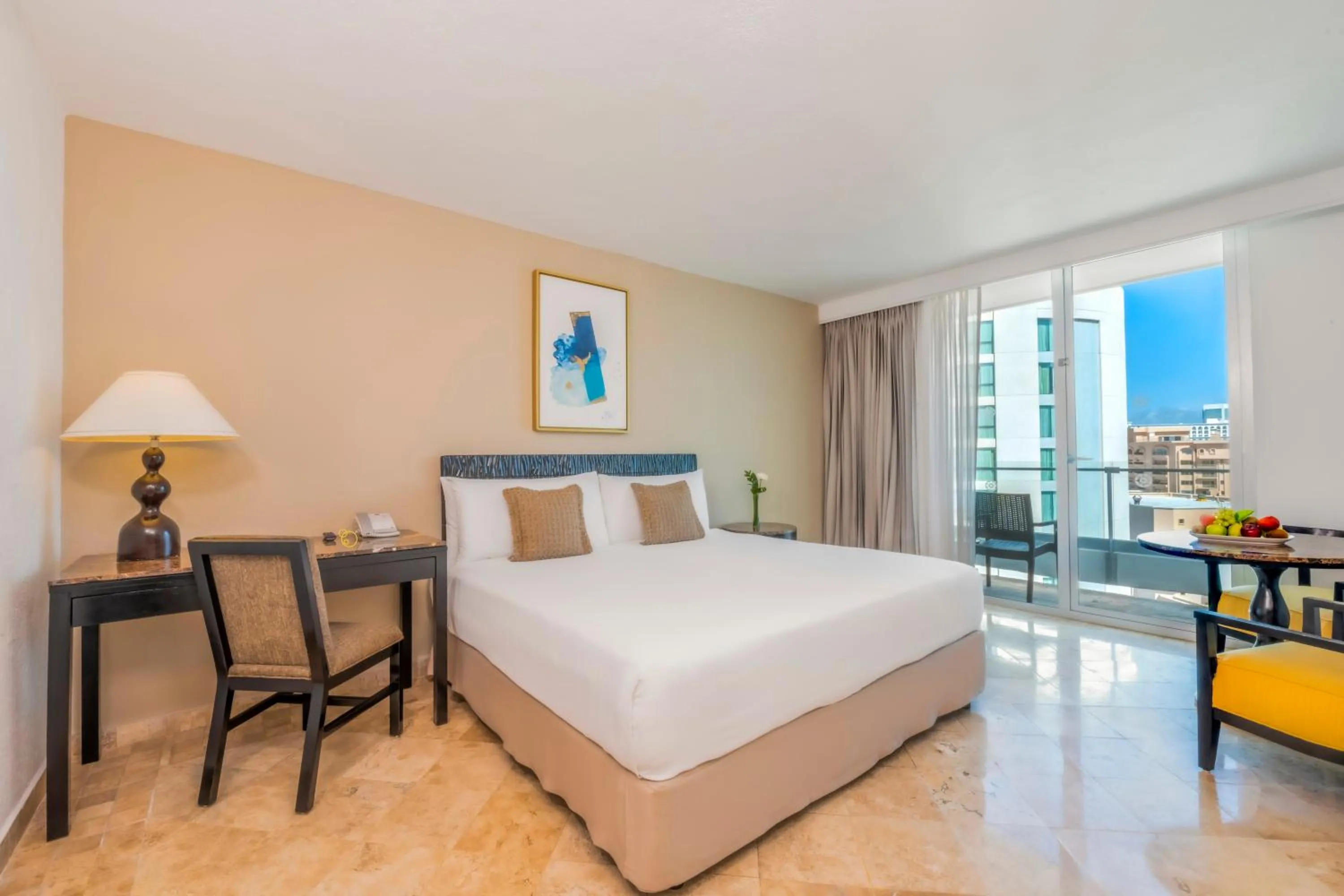 Bed in Krystal Grand Cancun All Inclusive