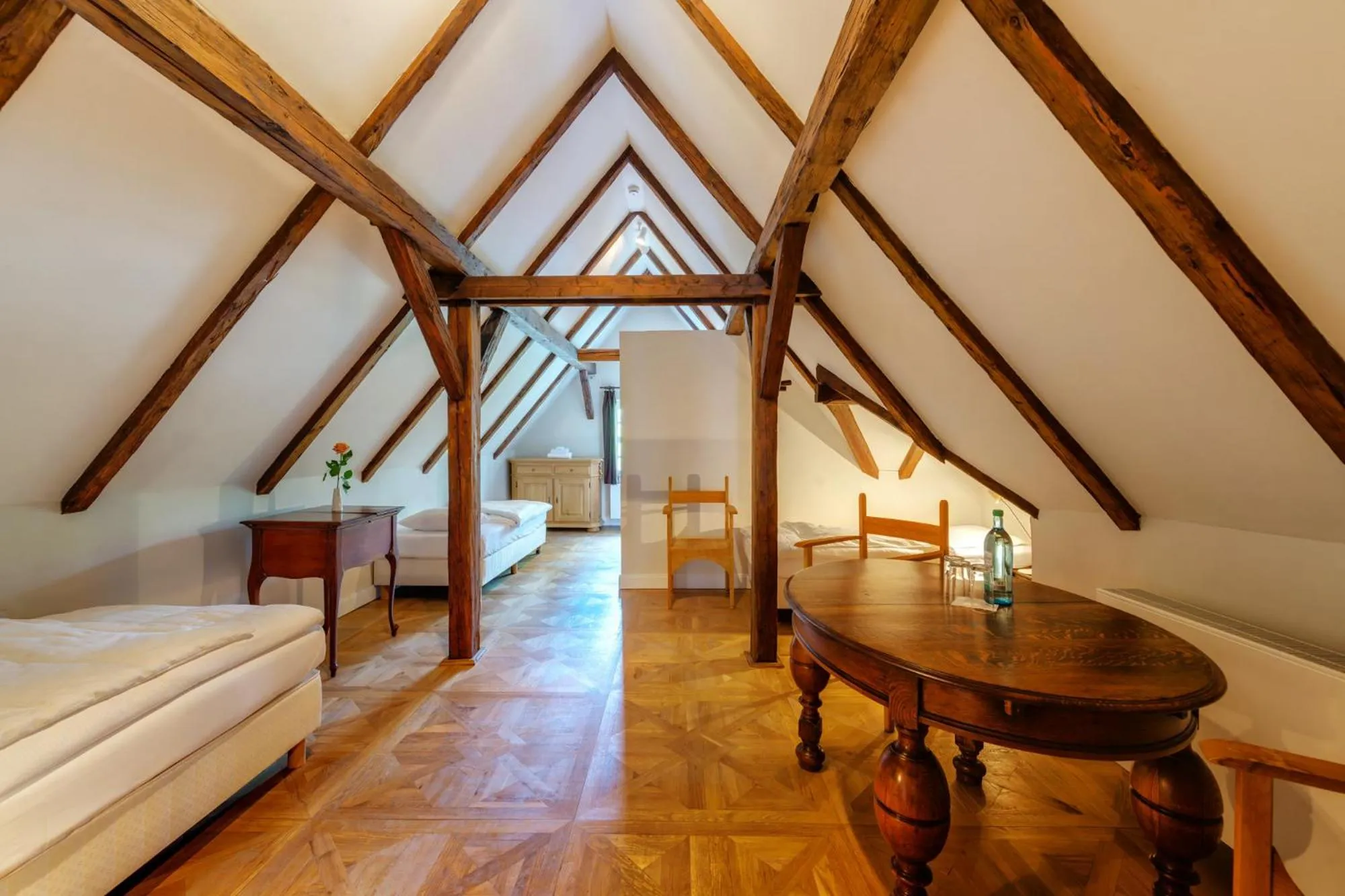 Bedroom, Bed in Schloss Purschenstein