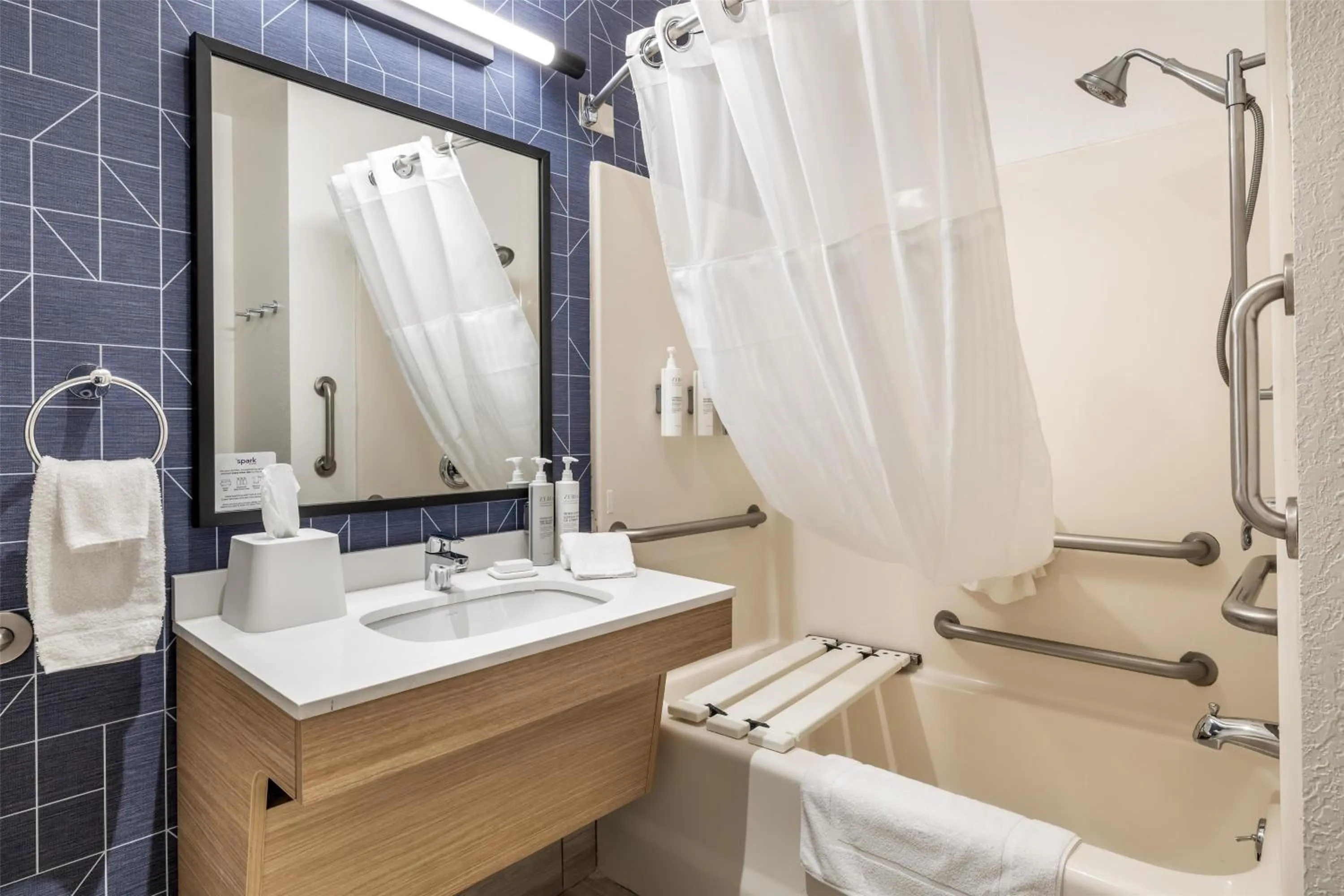 Bathroom in Spark by Hilton La Crosse Onalaska