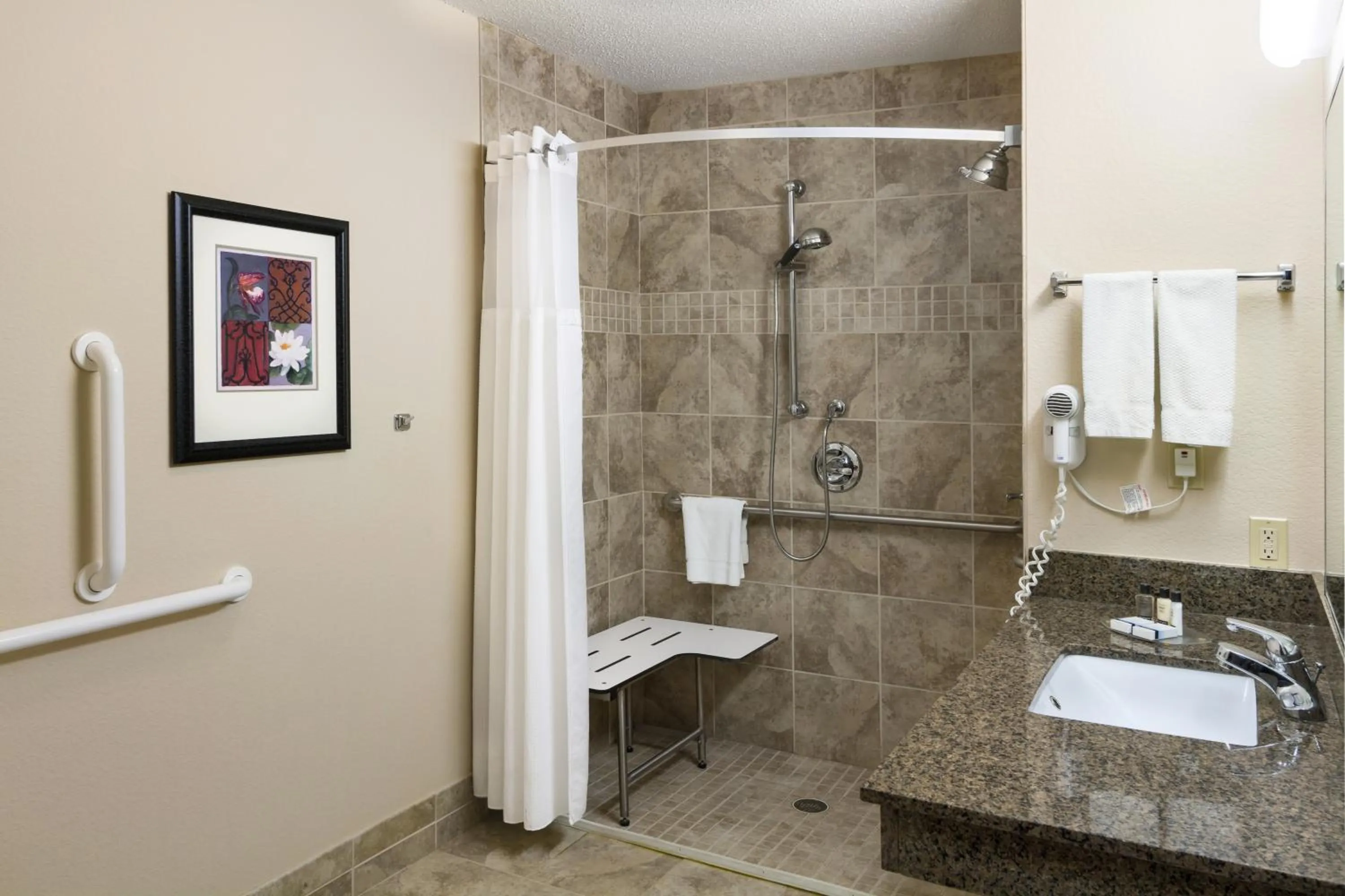 Shower in Aspen Suites - Rochester