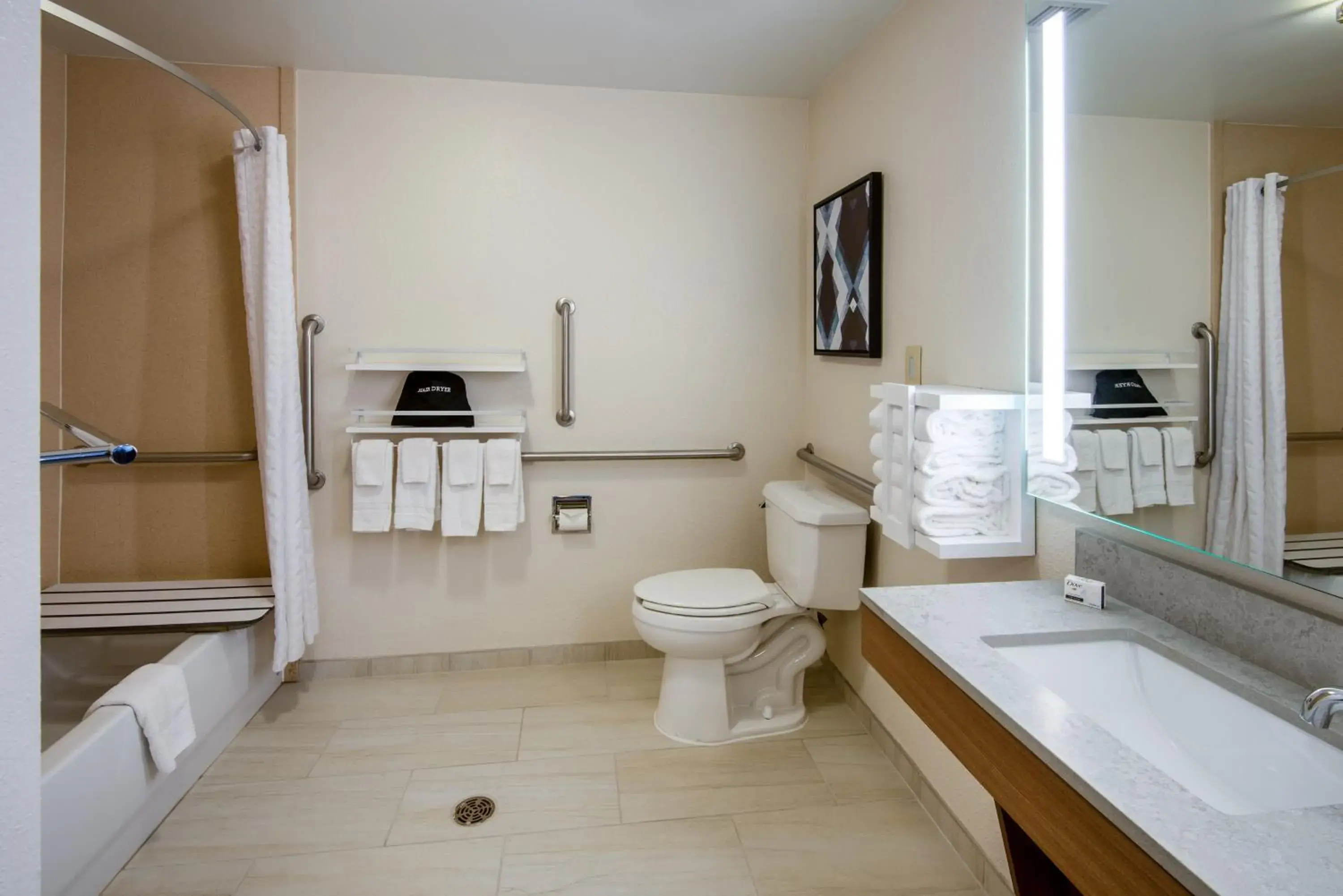 Studio Suite with Two Double Beds and Mobility Accessible Tub in Candlewood Suites Manassas by IHG Studio Suite with Two Double Beds and Mobility Accessible Tub in Candlewood Suites Manassas by IHG
