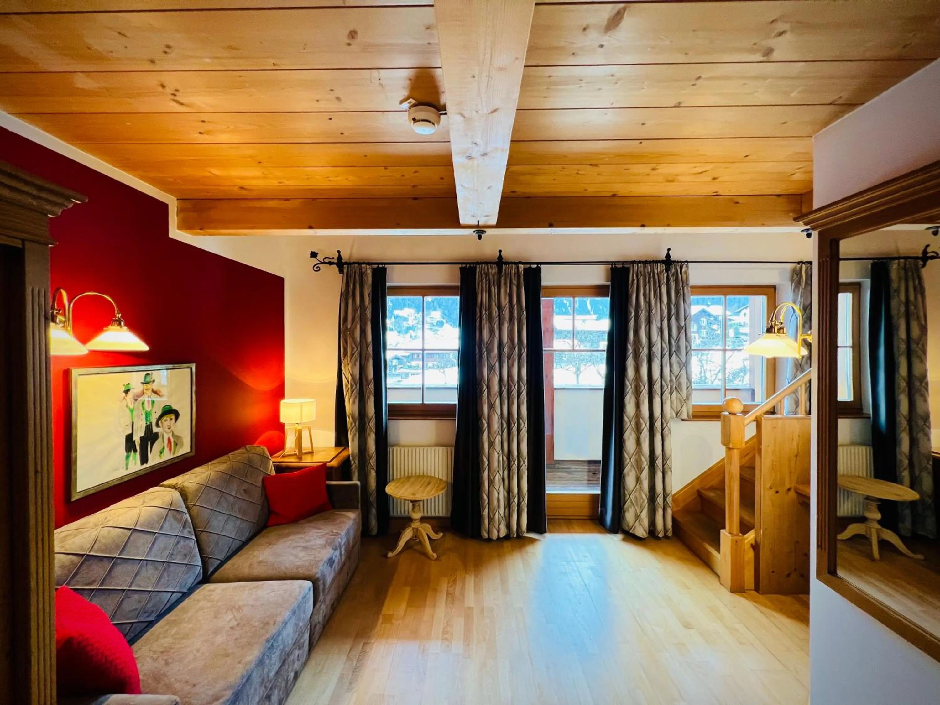 Living room, Bed in Hotel Gasthof Adler