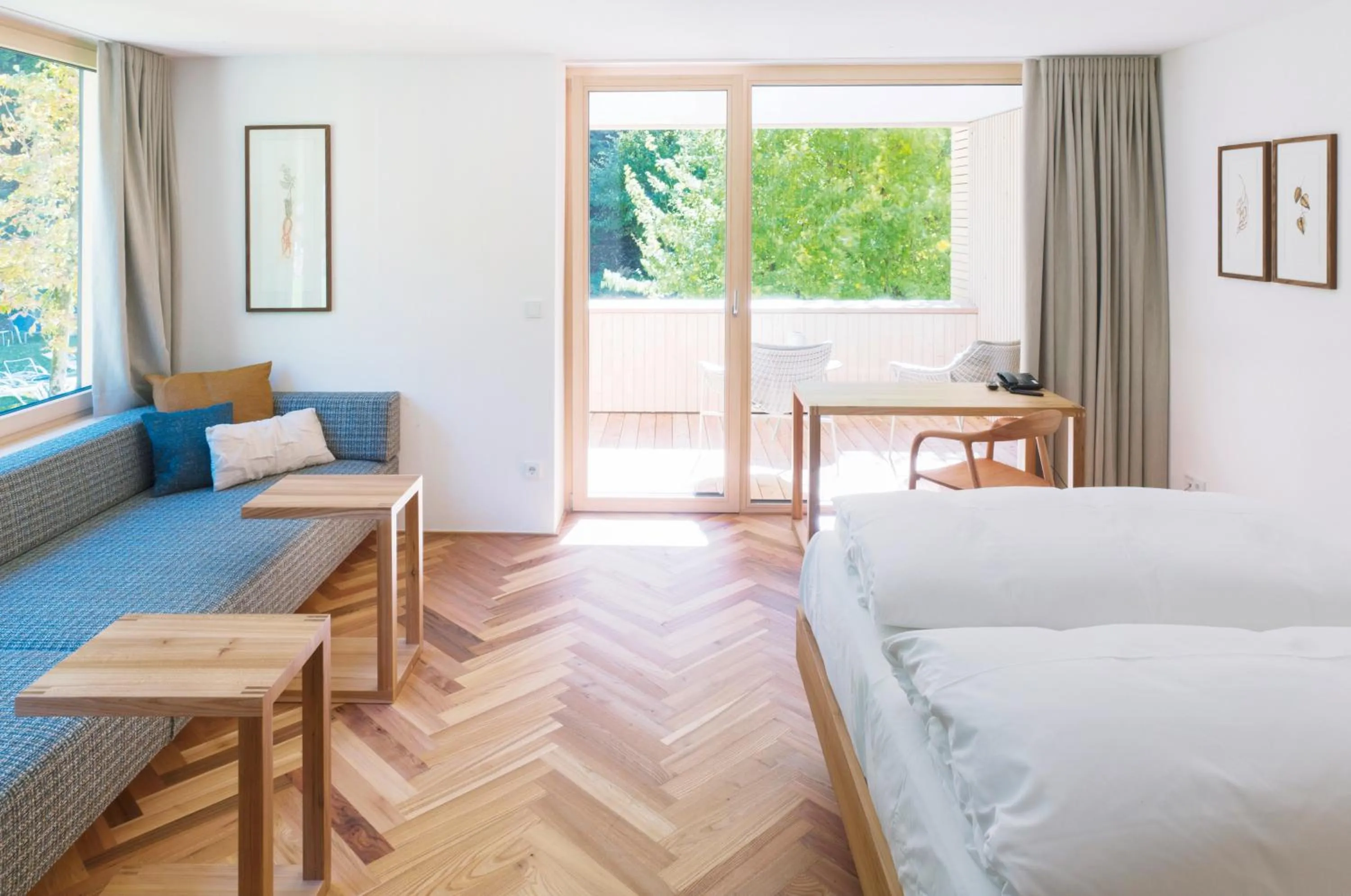 Bed in Hotel Krone in Au