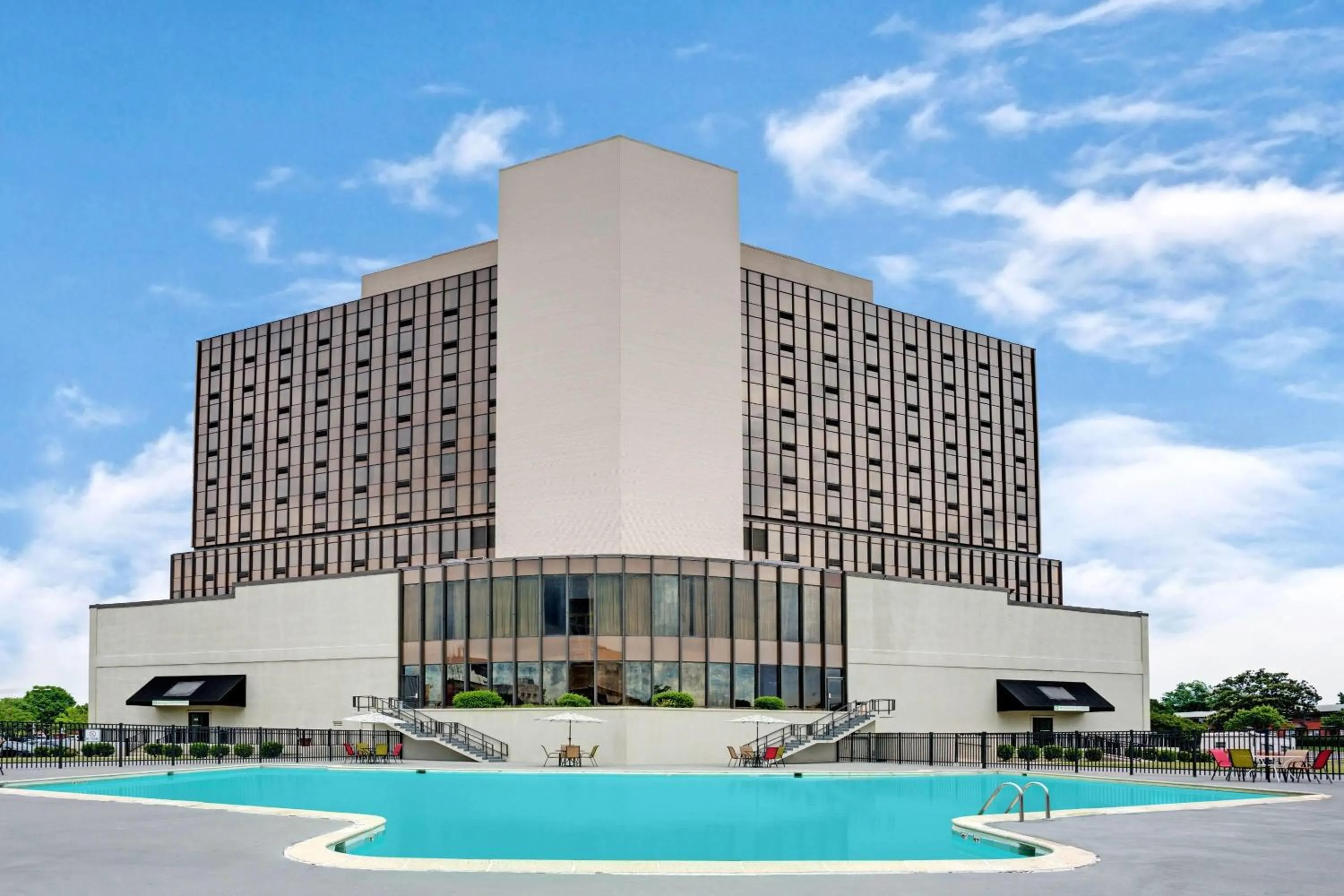 Pool view in Wyndham Garden Norfolk Downtown