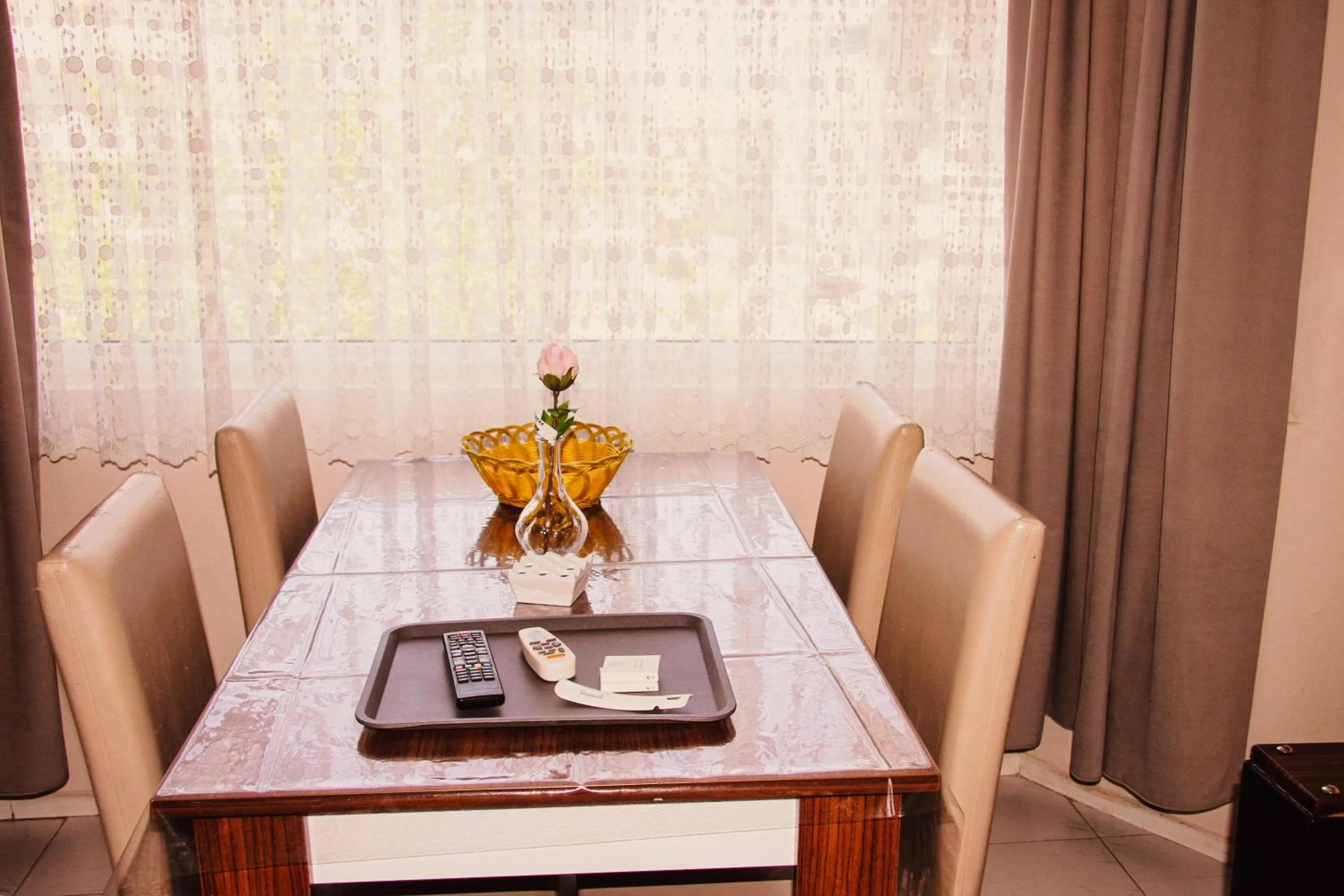 Seating area in Zeytindali Apart Hotel