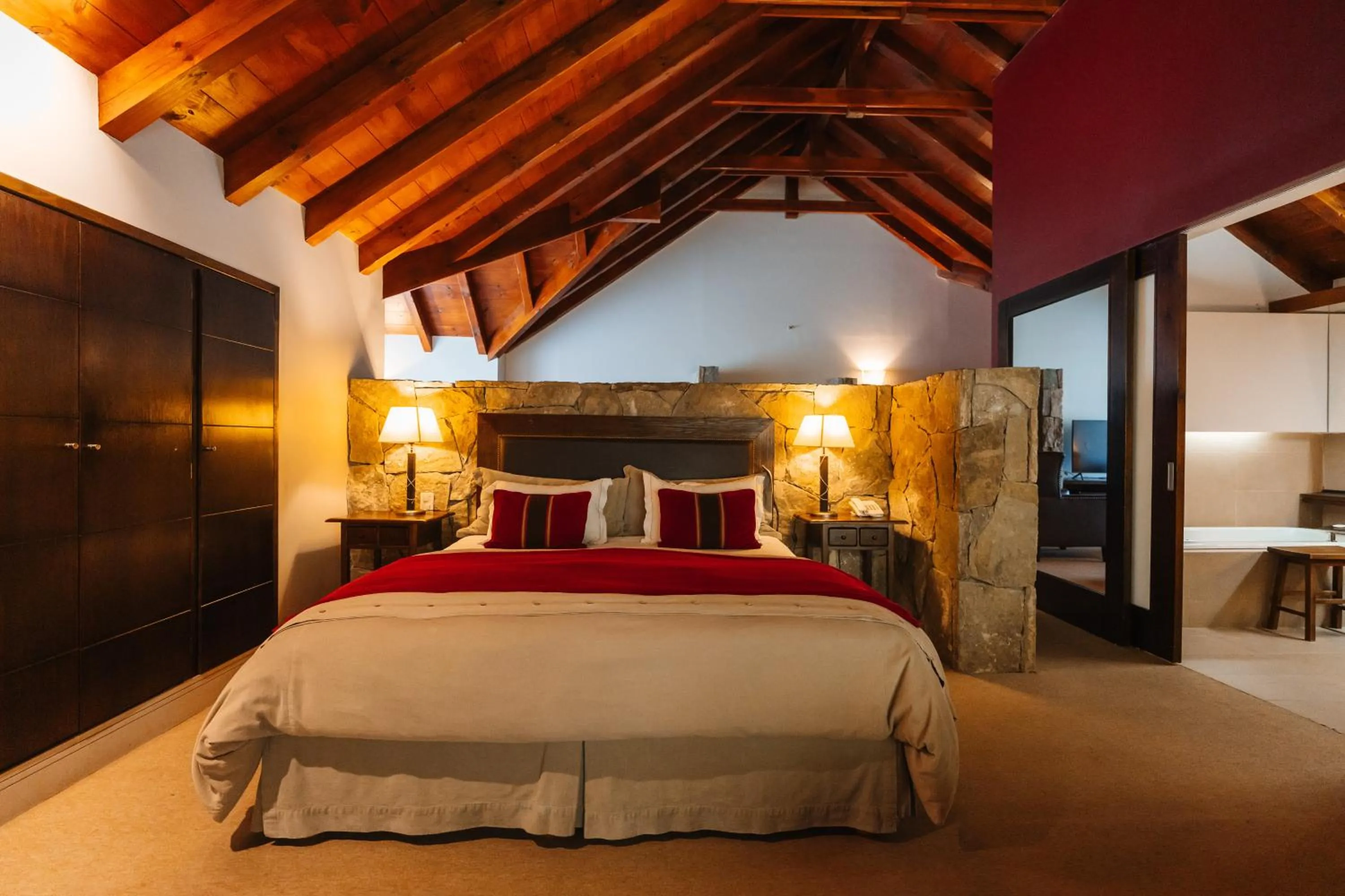 Bed in Loi Suites Chapelco Hotel