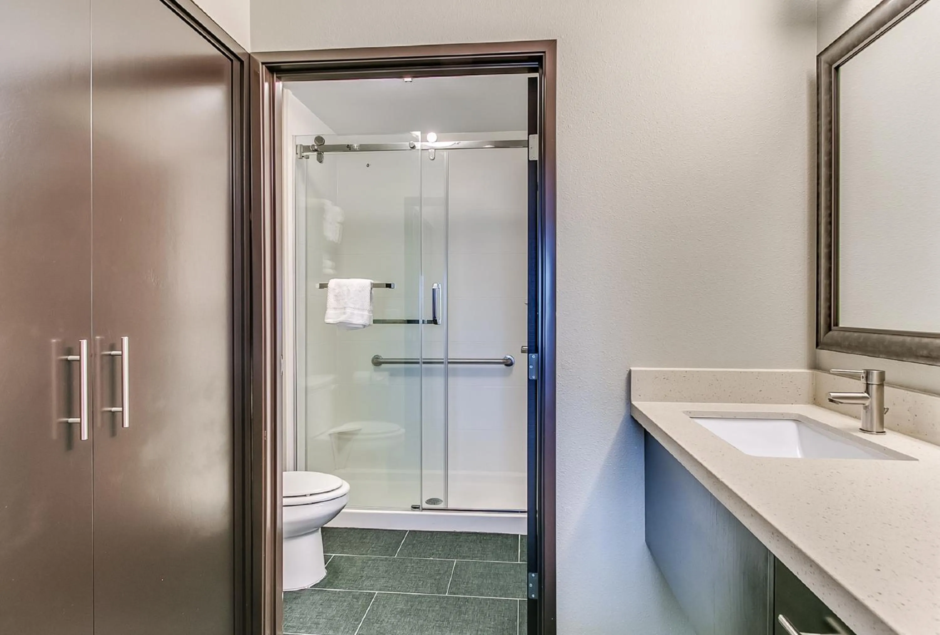 Shower in Staybridge Suites Lubbock South by IHG