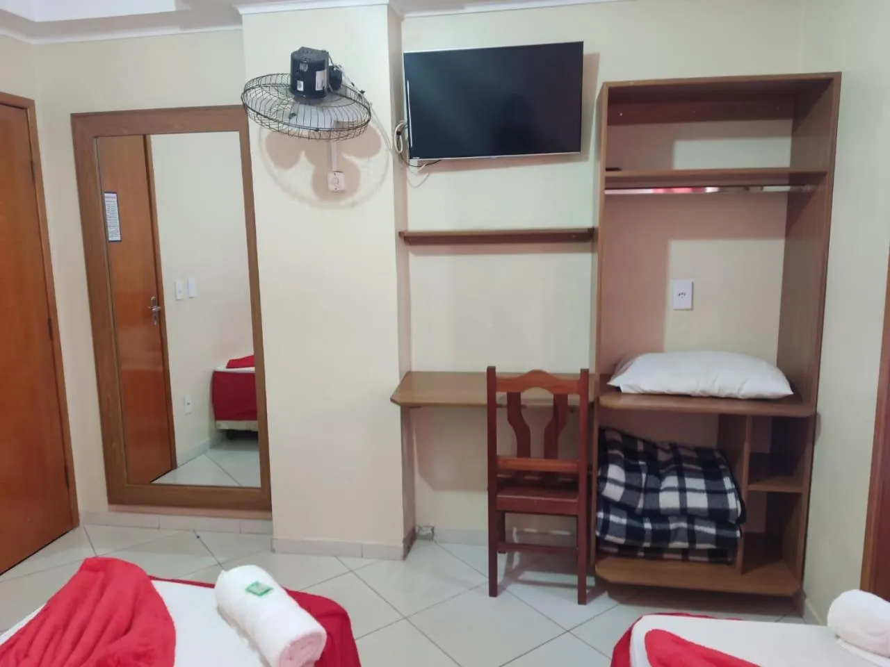 Bed in Hotel São Luiz