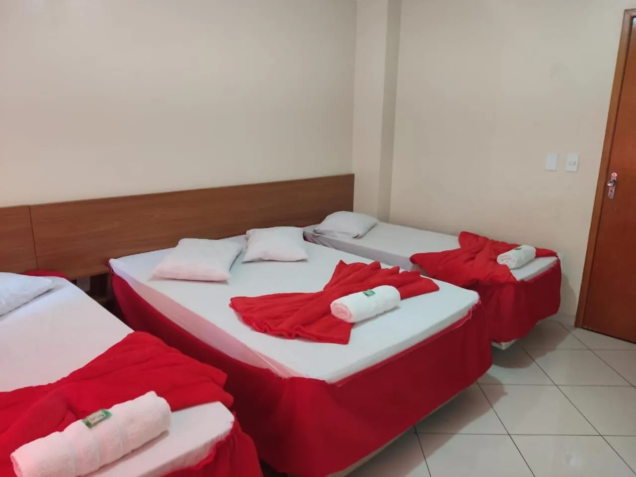 Bed in Hotel São Luiz