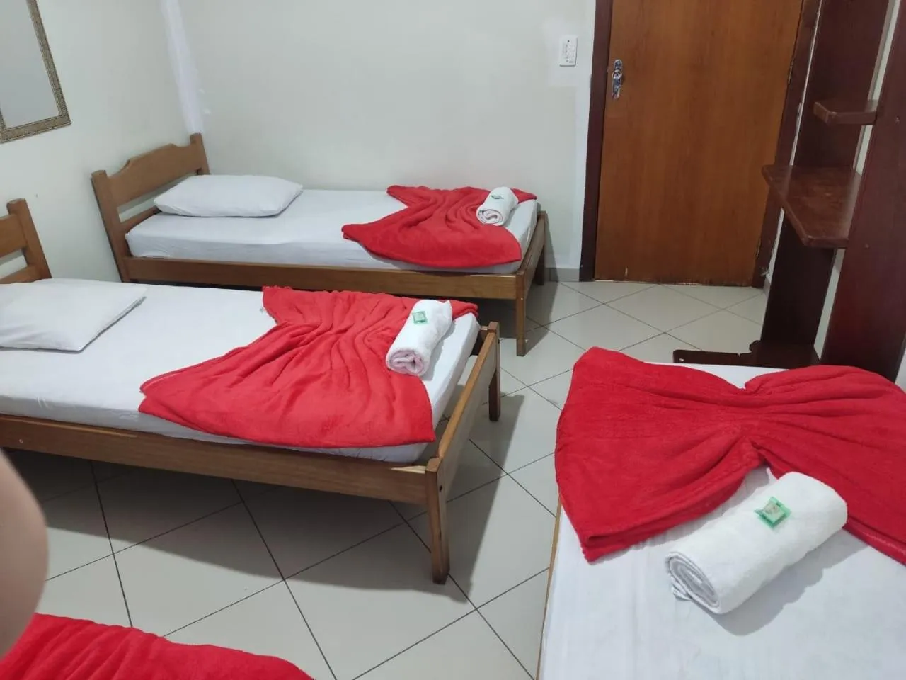 Bed in Hotel São Luiz