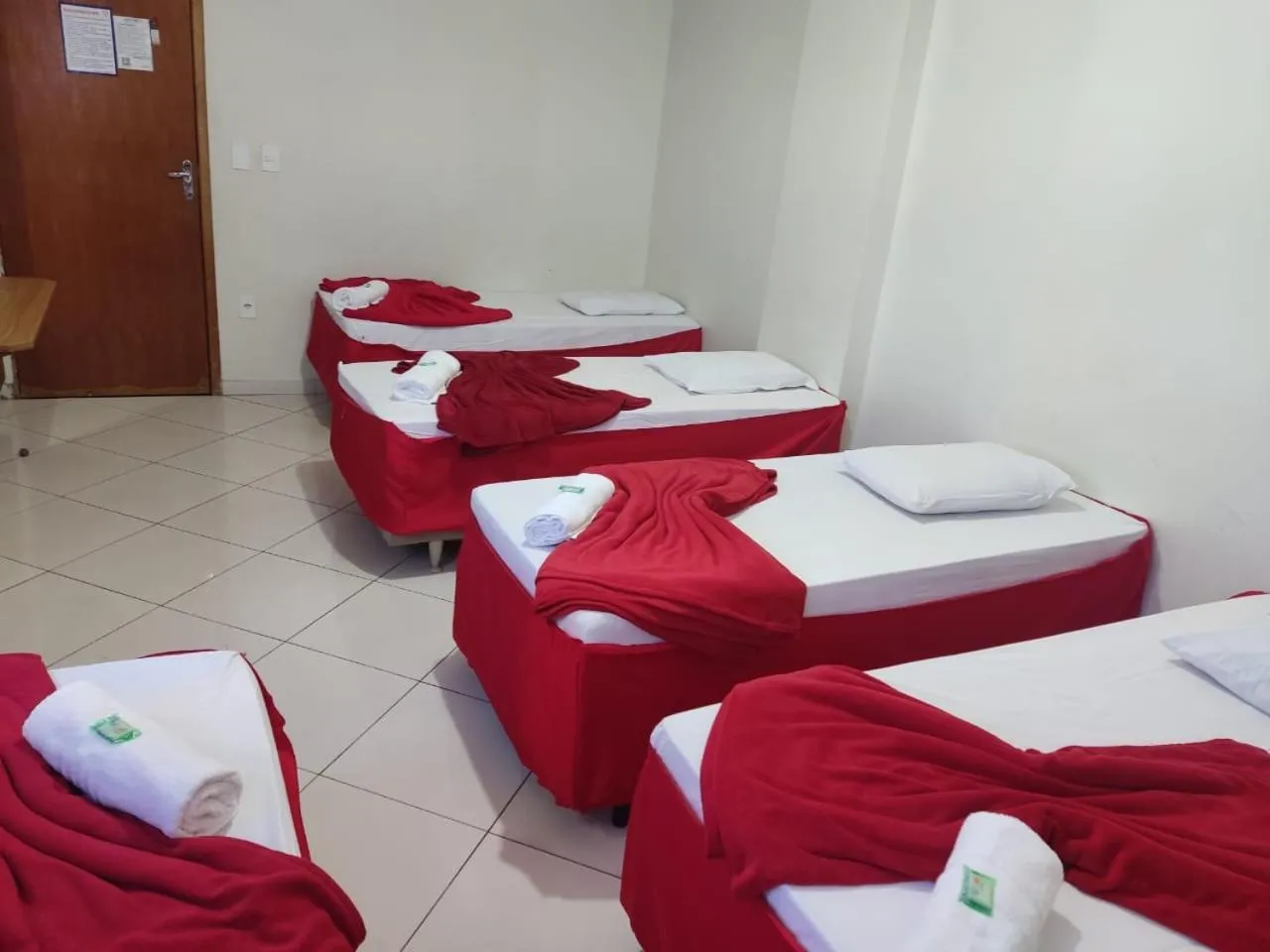 Bed in Hotel São Luiz