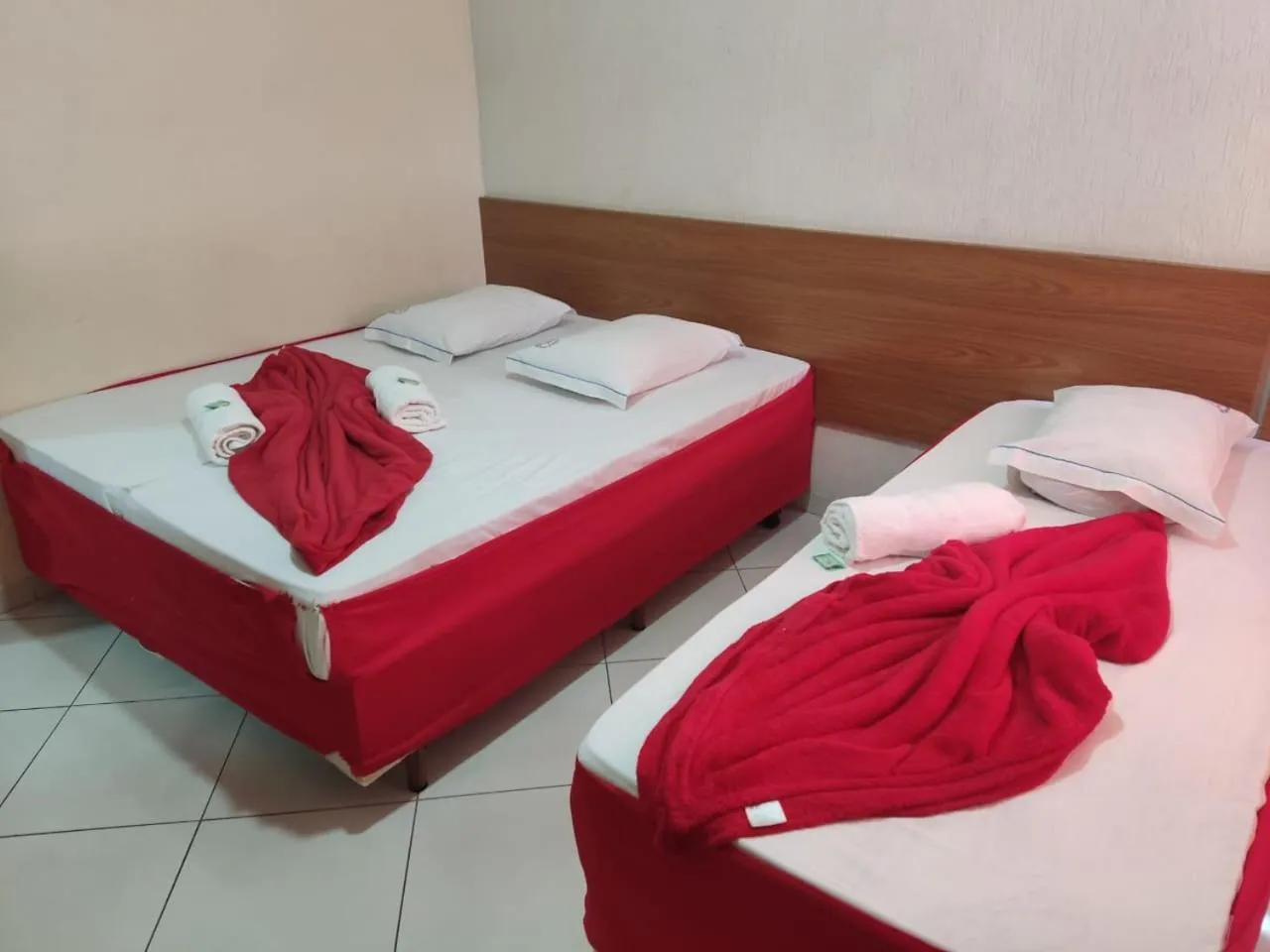 Bed in Hotel São Luiz