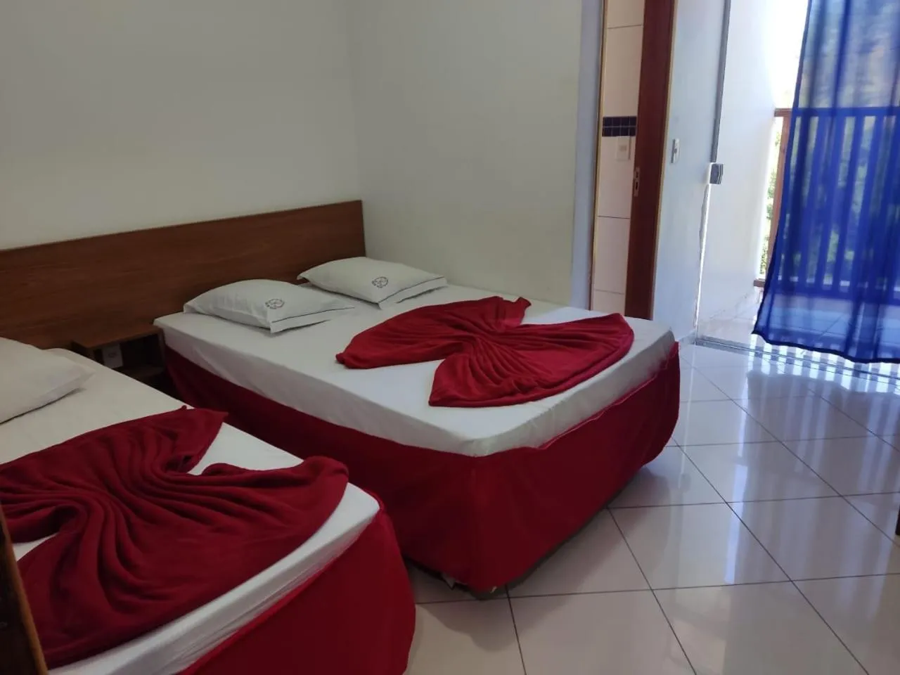 Bed in Hotel São Luiz