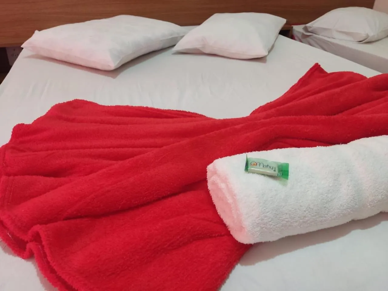 Bed in Hotel São Luiz